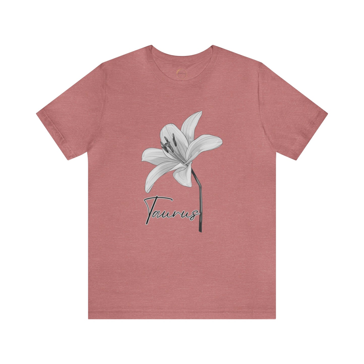 Taurus Lily Zodiac Unisex Jersey Short Sleeve Tee