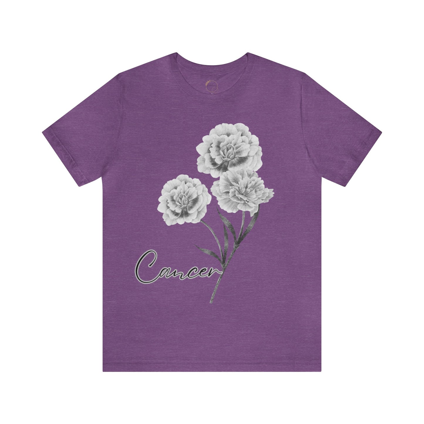 Cancer Carnation Zodiac Unisex Jersey Short Sleeve Tee