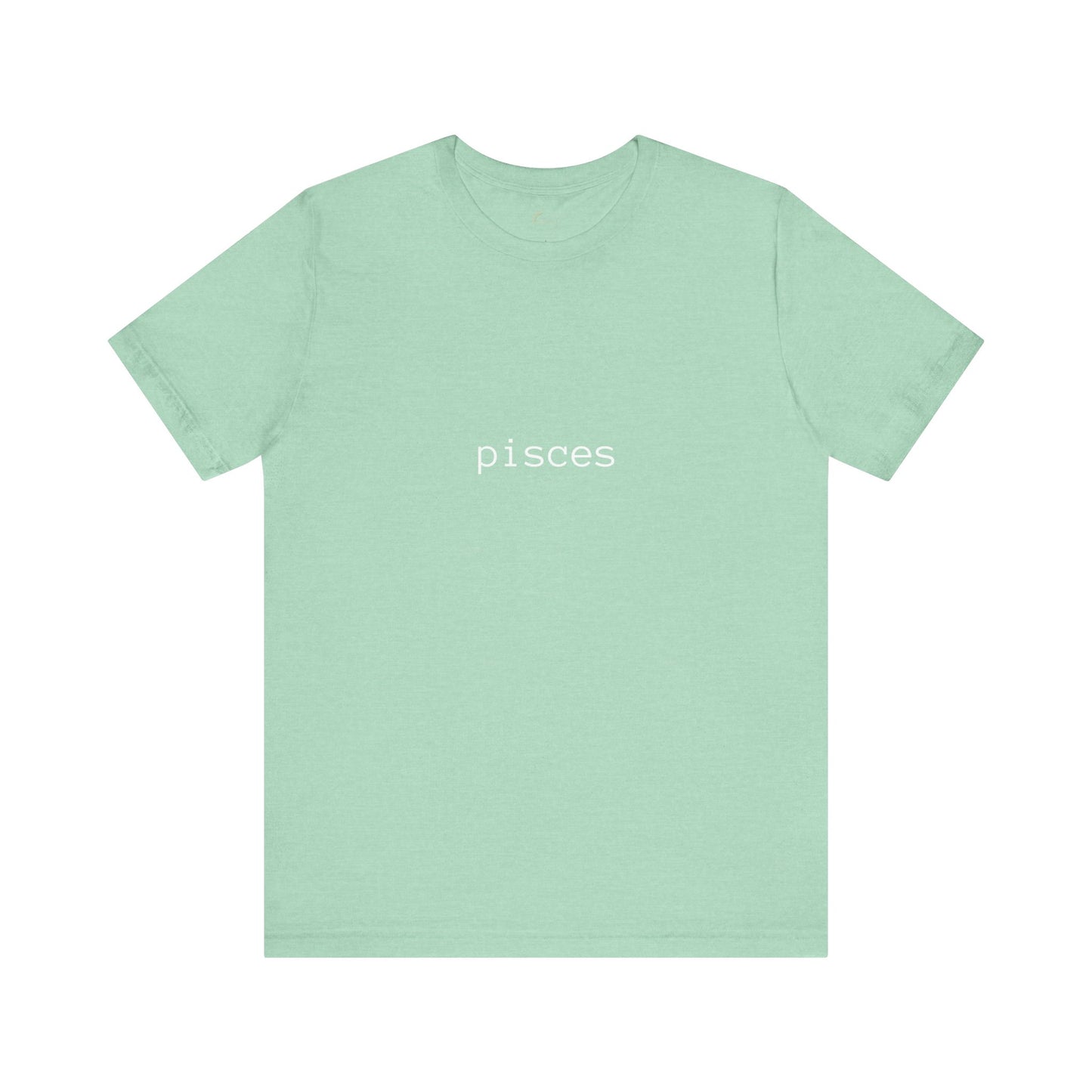 Pisces Typewriter Zodiac Name T-Shirt