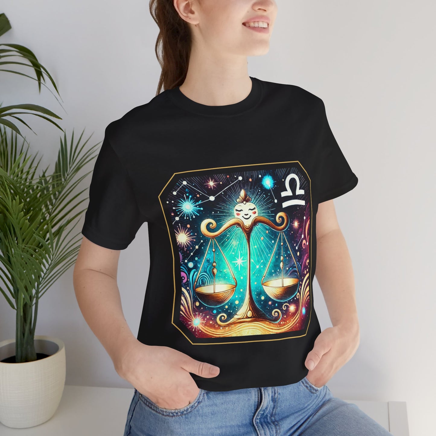 Libra Framed Zodiac Name T-Shirt