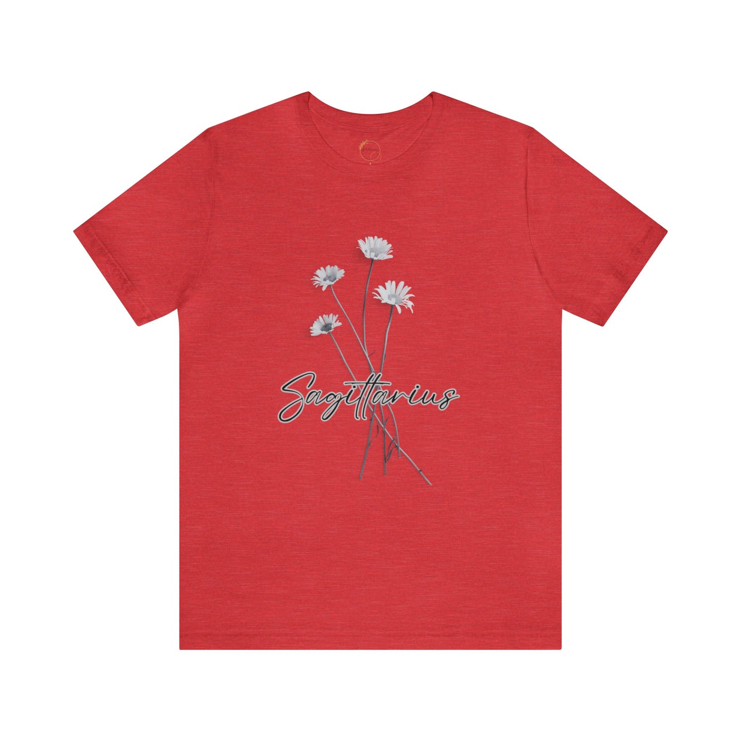 Sagittarius Daisy Zodiac Unisex Jersey Short Sleeve Tee