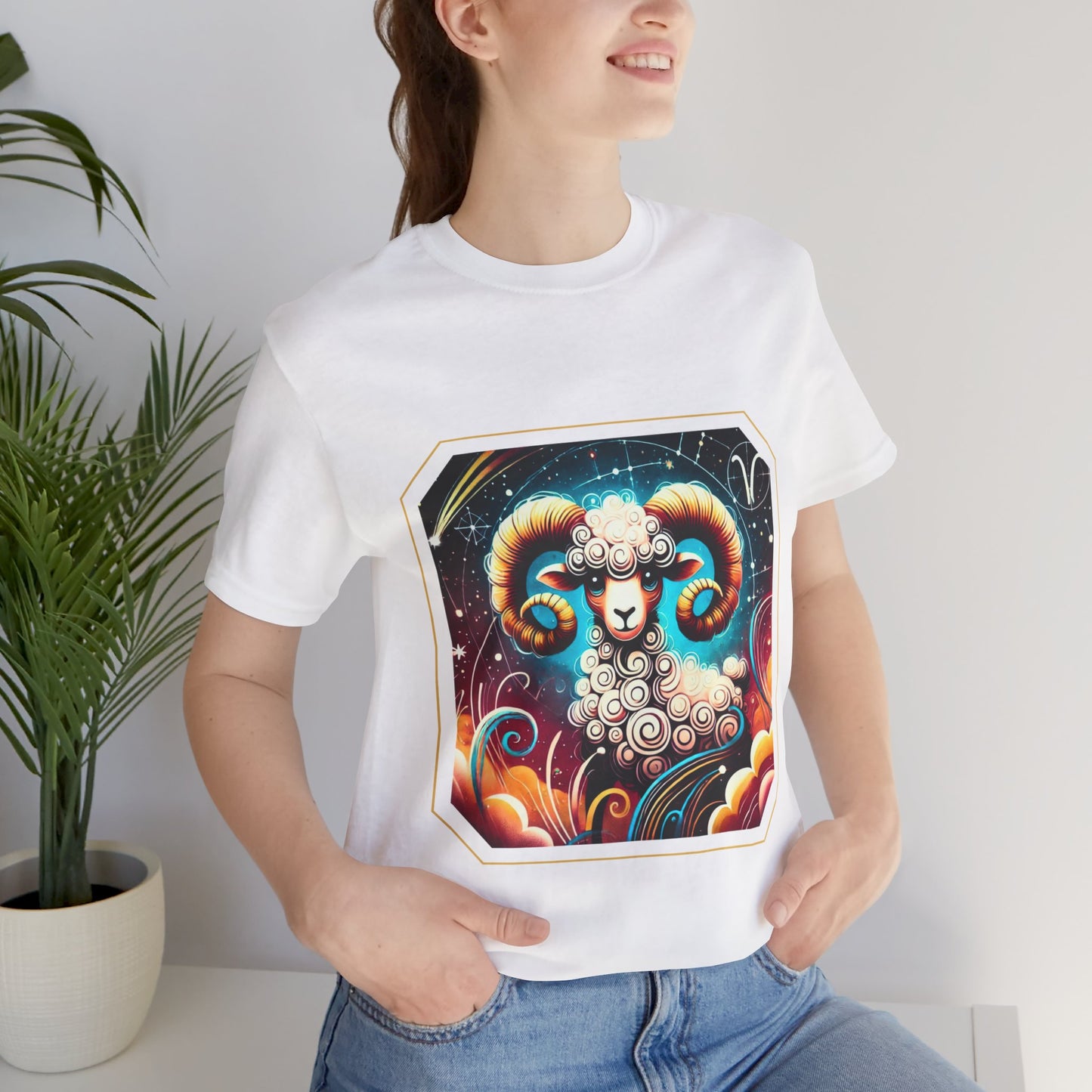 Aries Framed Zodiac Name T-Shirt