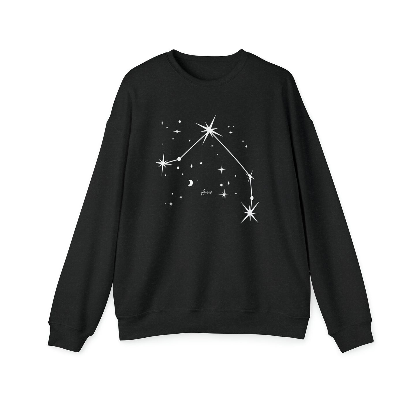 Aries Zodiac Constellation Unisex Drop Shoulder Sweatshirt