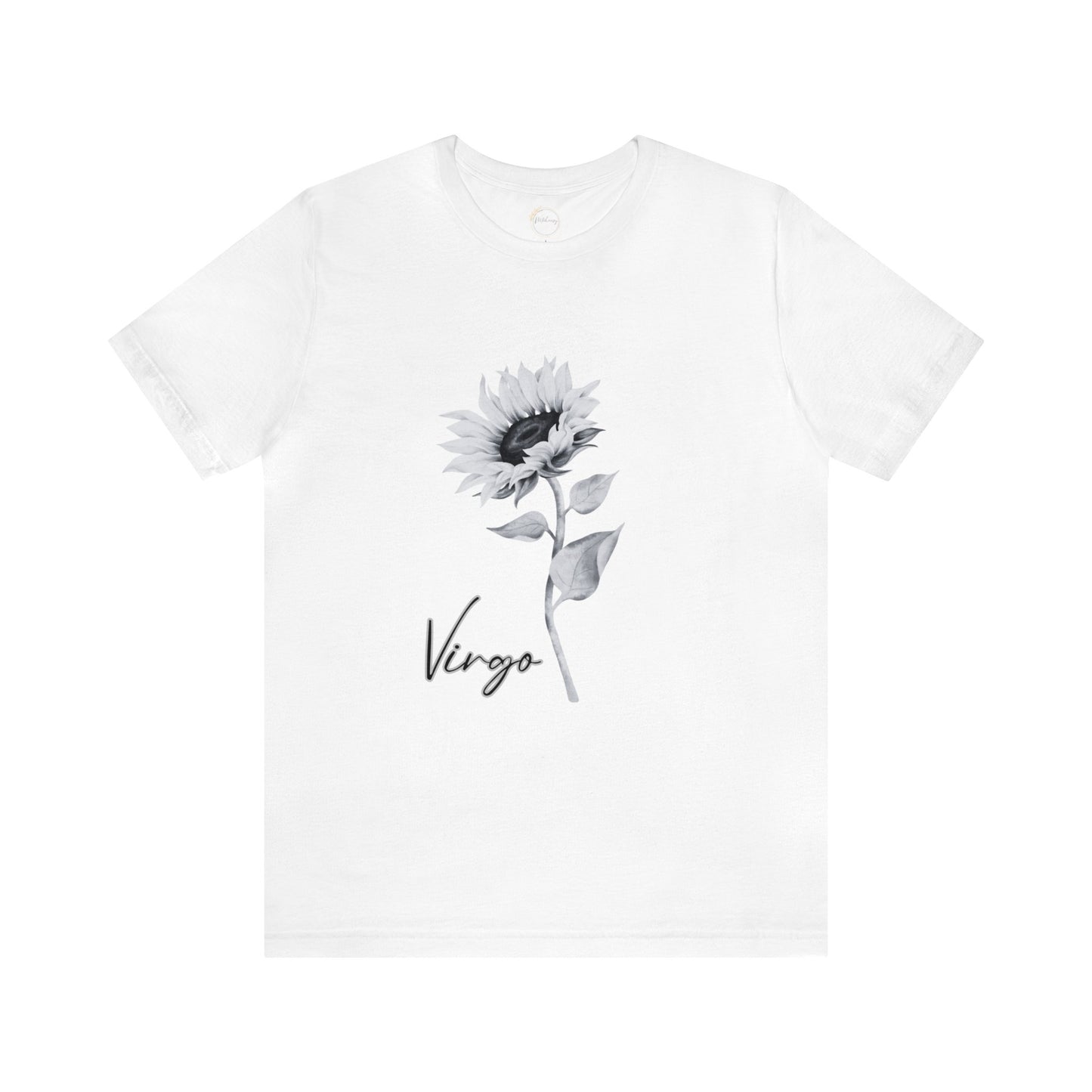 Virgo Sunflower Zodiac Unisex Jersey Short Sleeve Tee