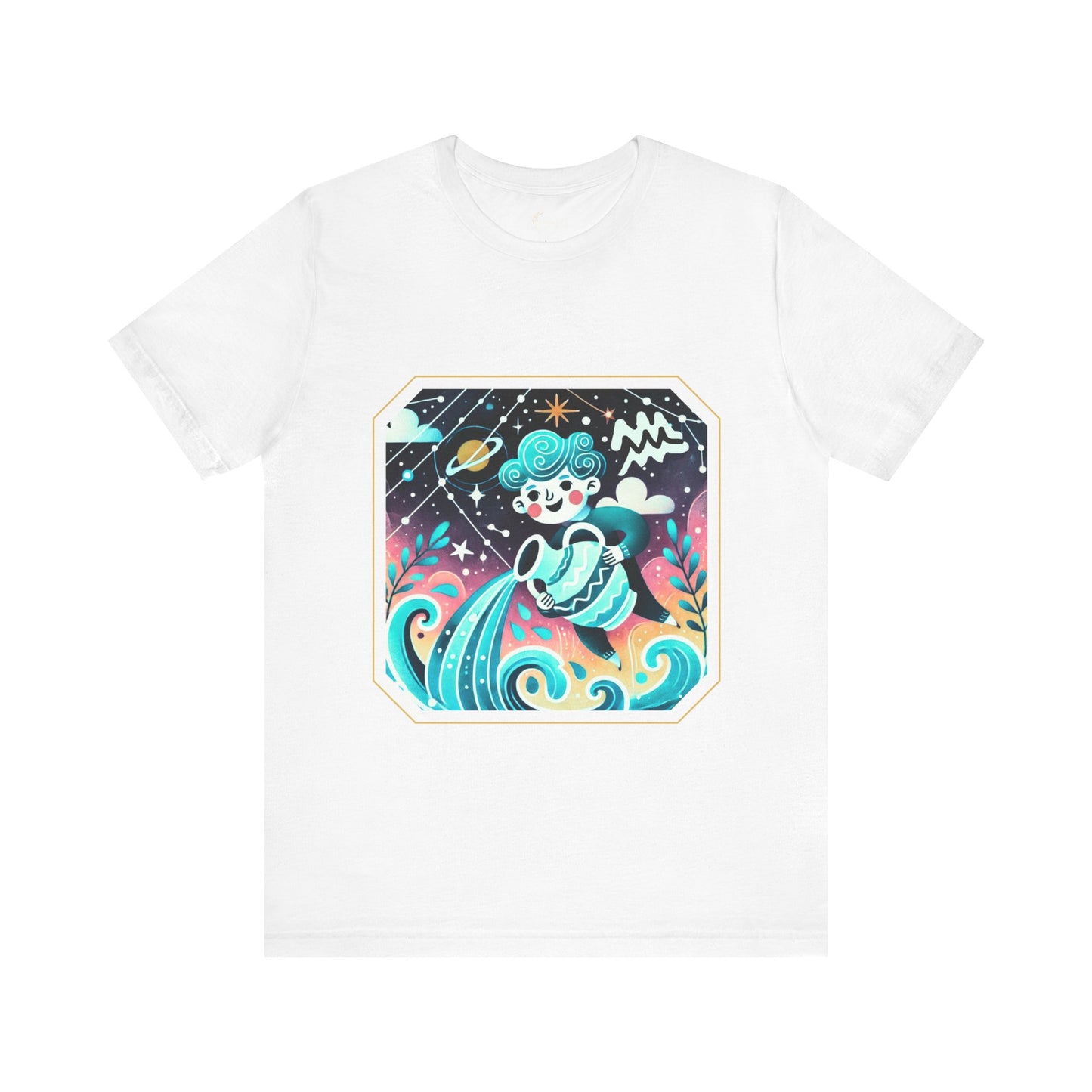 Aquarius Framed Zodiac Name T-Shirt