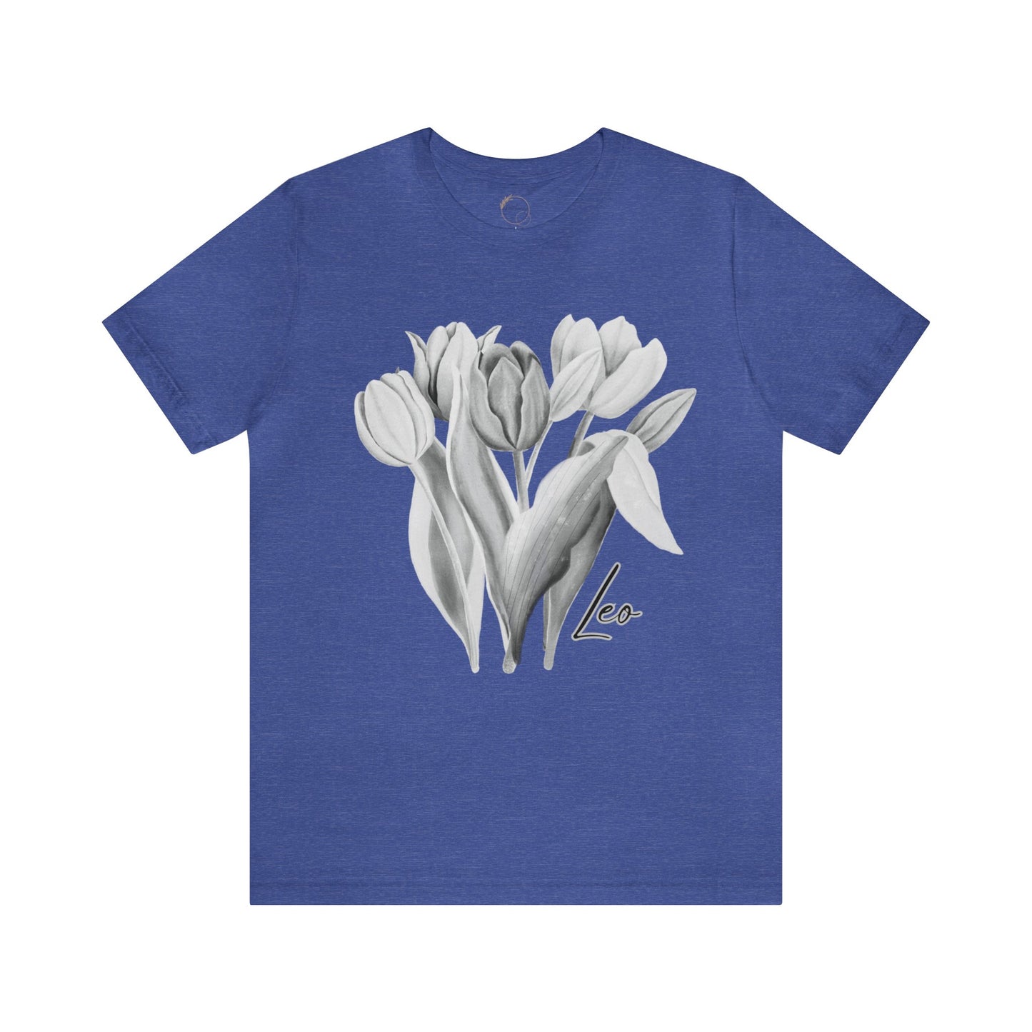 Leo Tulips Zodiac Unisex Jersey Short Sleeve Tee