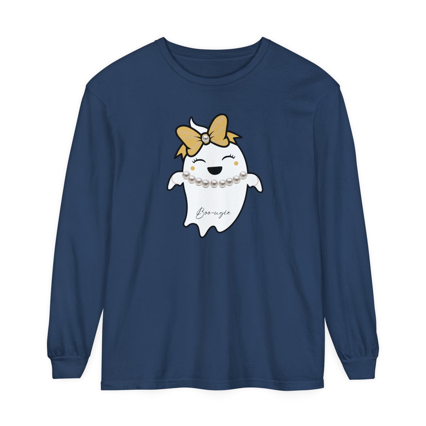 Boo-ugie Ghost Unisex Long Sleeve T-Shirt