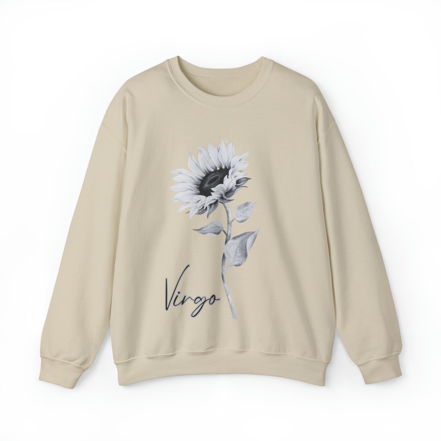 Virgo Sunflower Unisex Heavy Blend Crewneck Sweatshirt