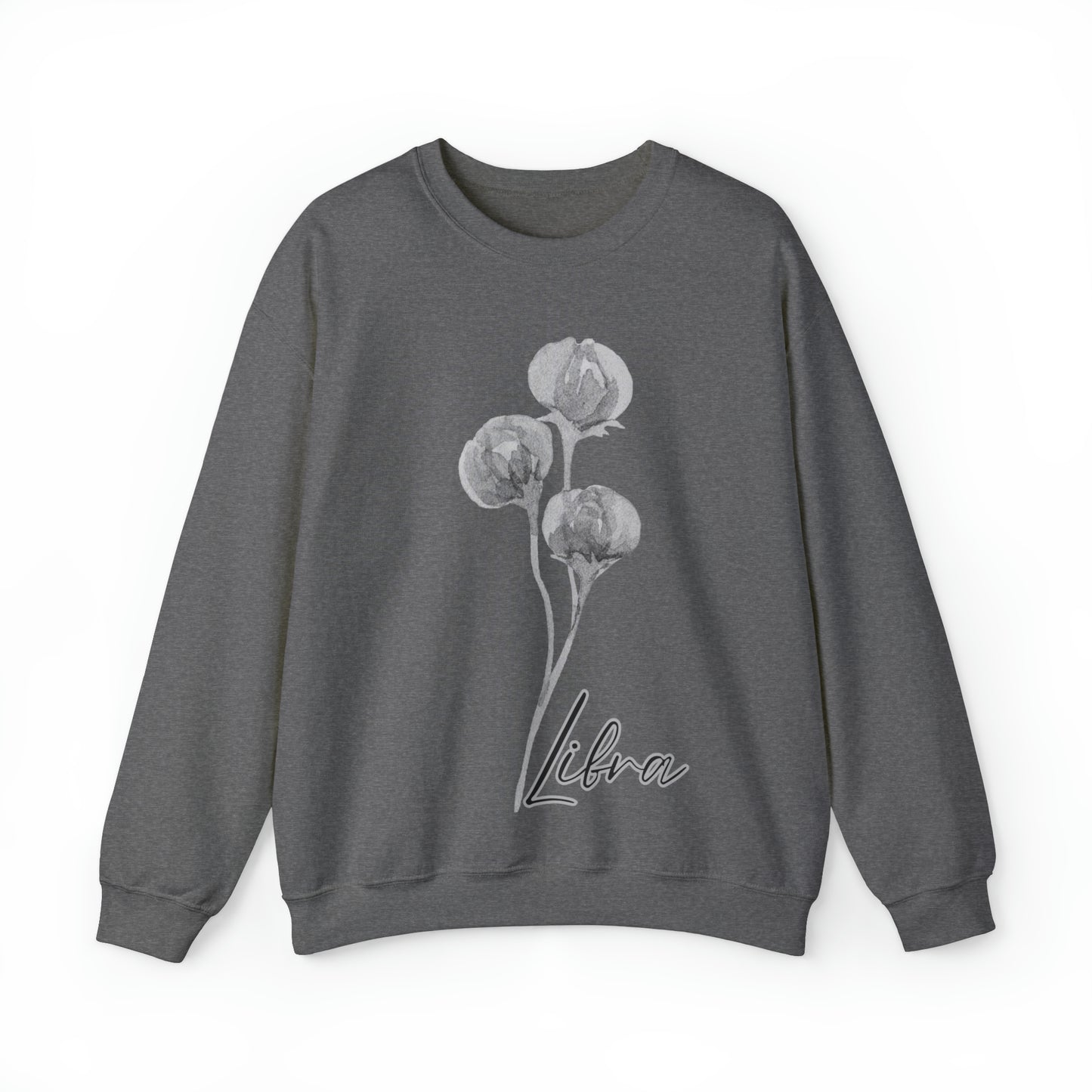 Libra Peonies Unisex Heavy Blend™ Crewneck Sweatshirt