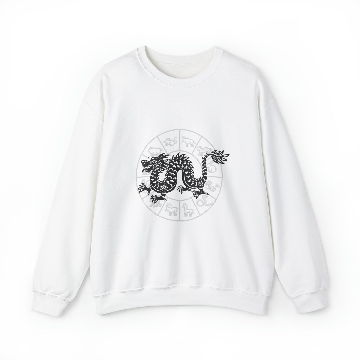 Shengxiao Dragon Unisex Heavy Blend Crewneck Sweatshirt