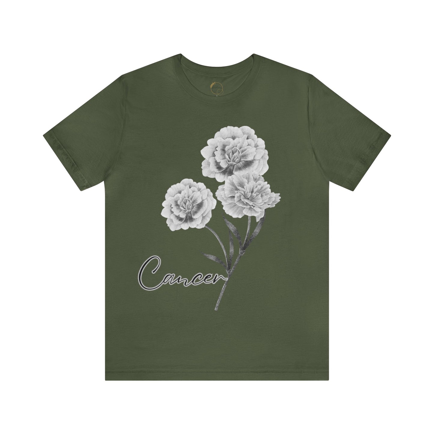 Cancer Carnation Zodiac Unisex Jersey Short Sleeve Tee