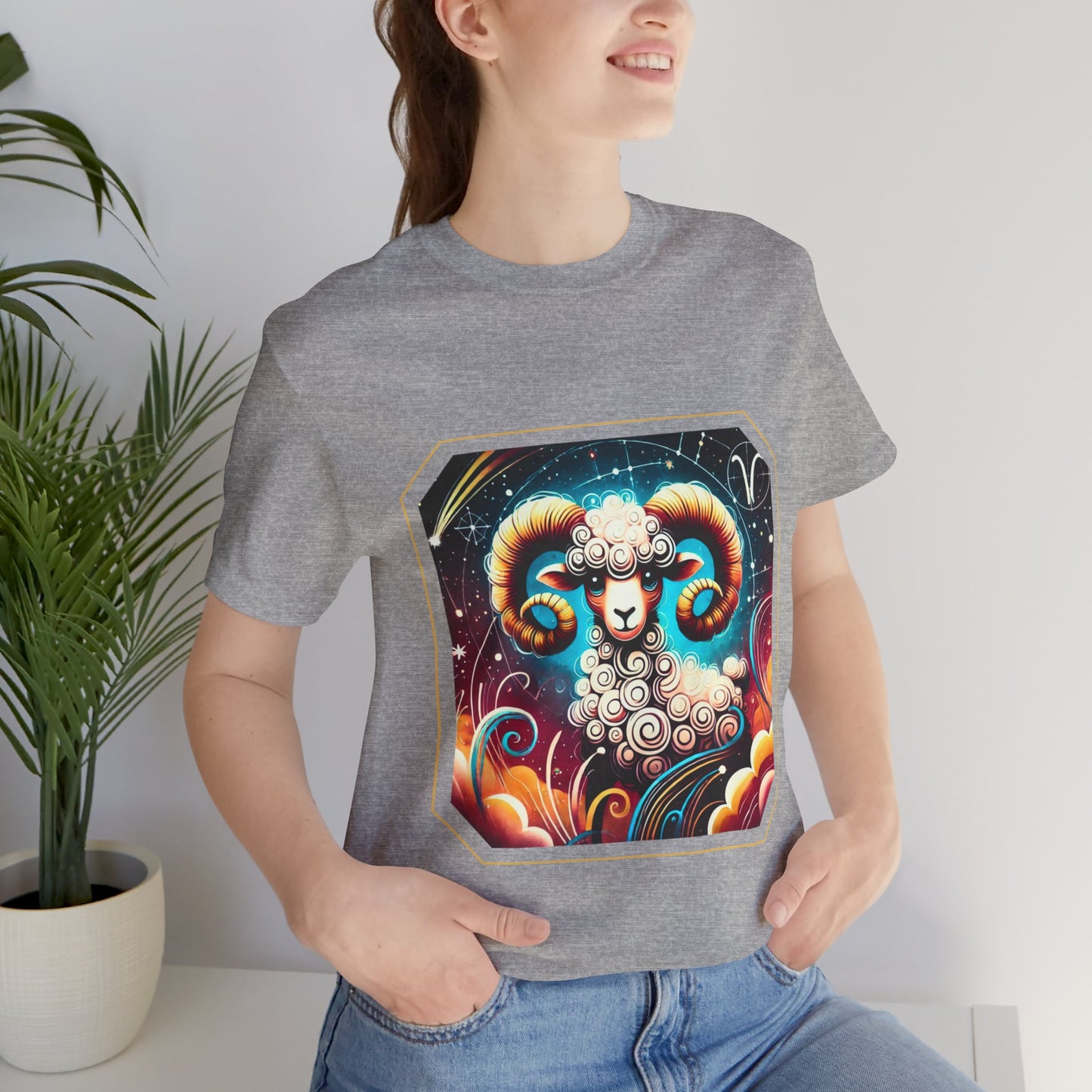 Aries Framed Zodiac Name T-Shirt