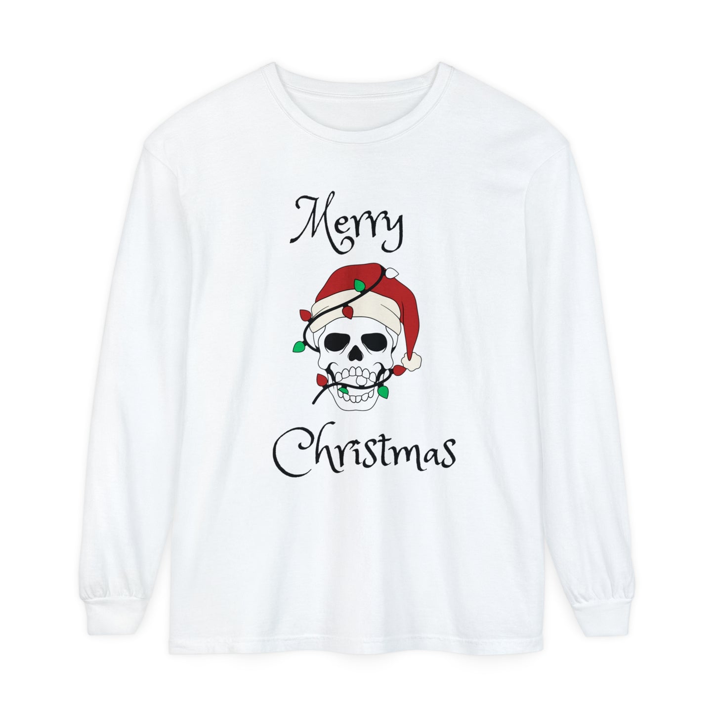 Merry Christmas Skeleton Unisex Long Sleeve T-Shirt