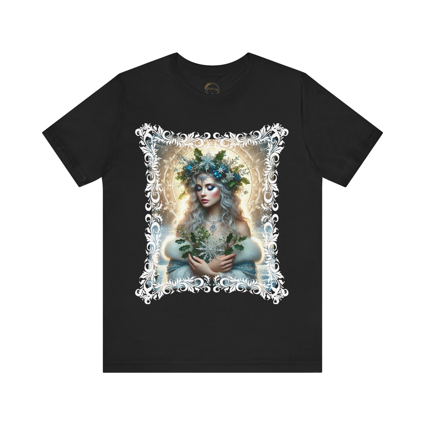 Winter Solstice Goddess Shirt - Mystical Pagan Holiday Design Tee