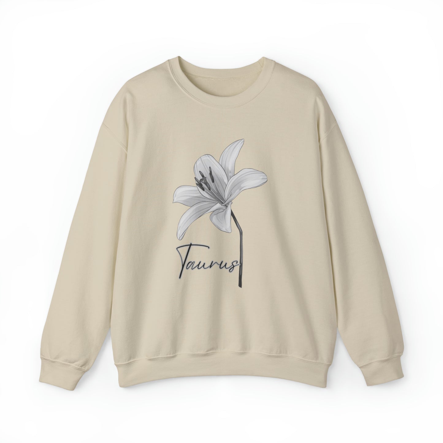 Taurus Lily Unisex Heavy Blend Crewneck Sweatshirt