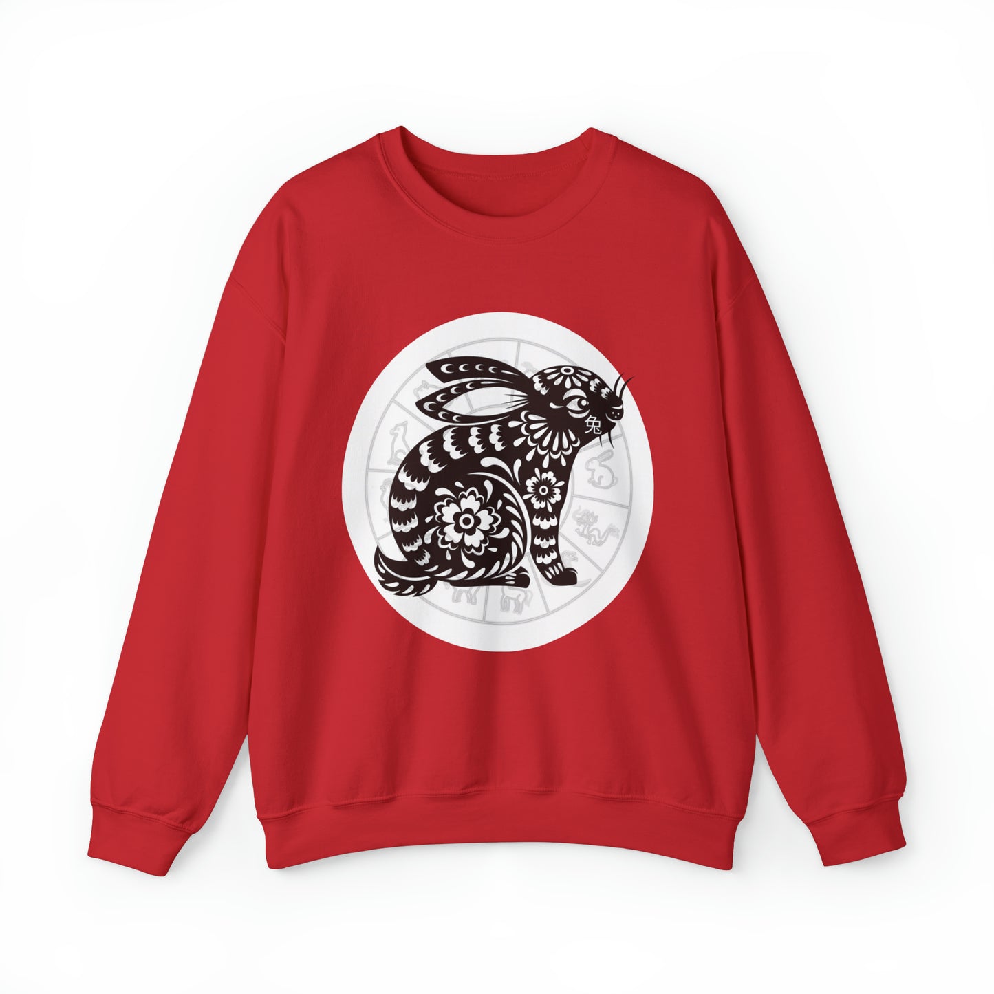 Shengxiao Rabbit Unisex Heavy Blend Crewneck Sweatshirt