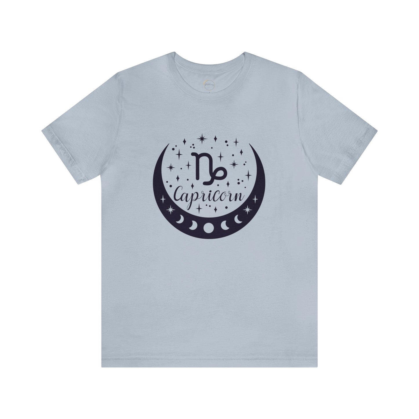 Capricorn Moon Phase Zodiac Unisex Jersey Short Sleeve Tee