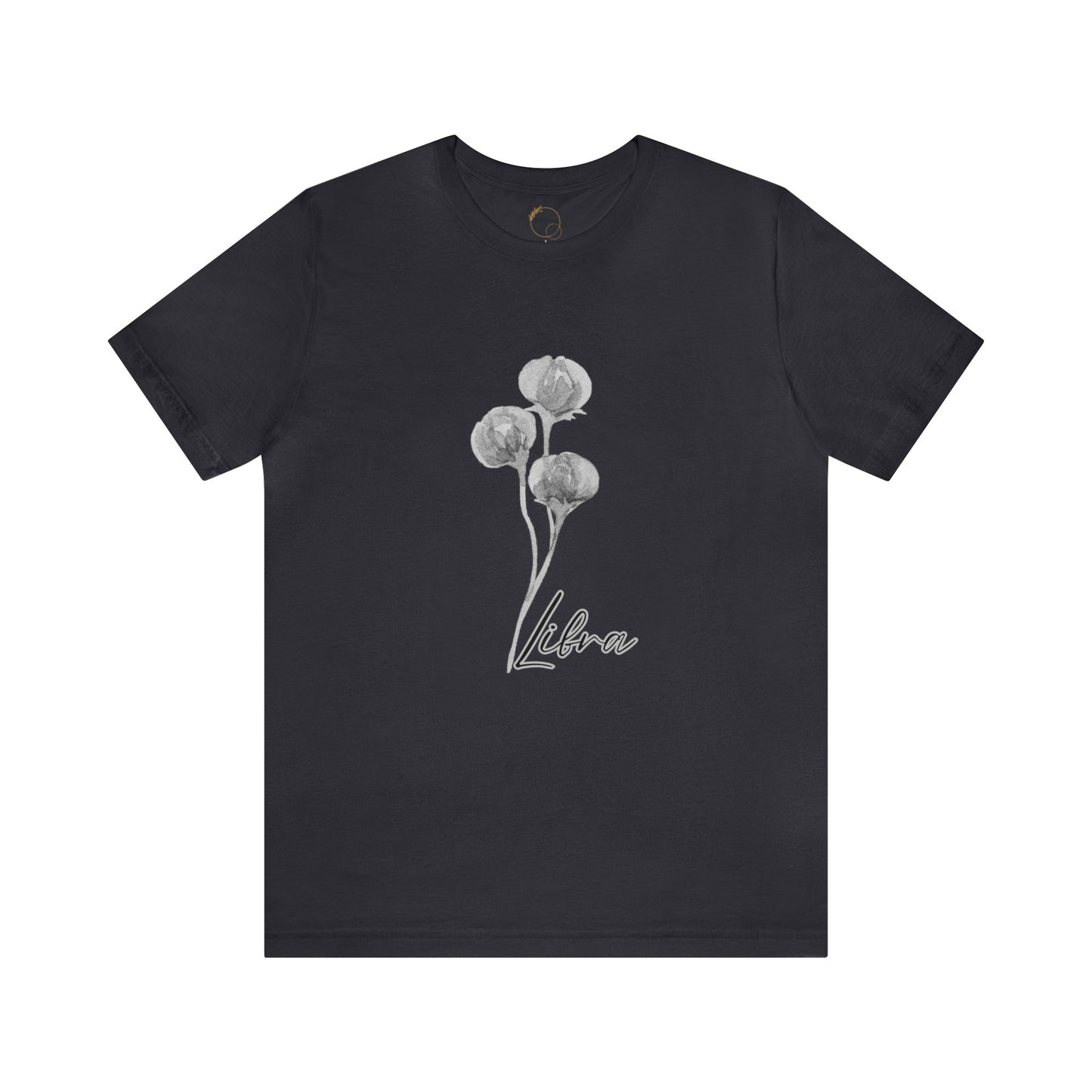 Libra Peonies Zodiac Unisex Jersey Short Sleeve Tee