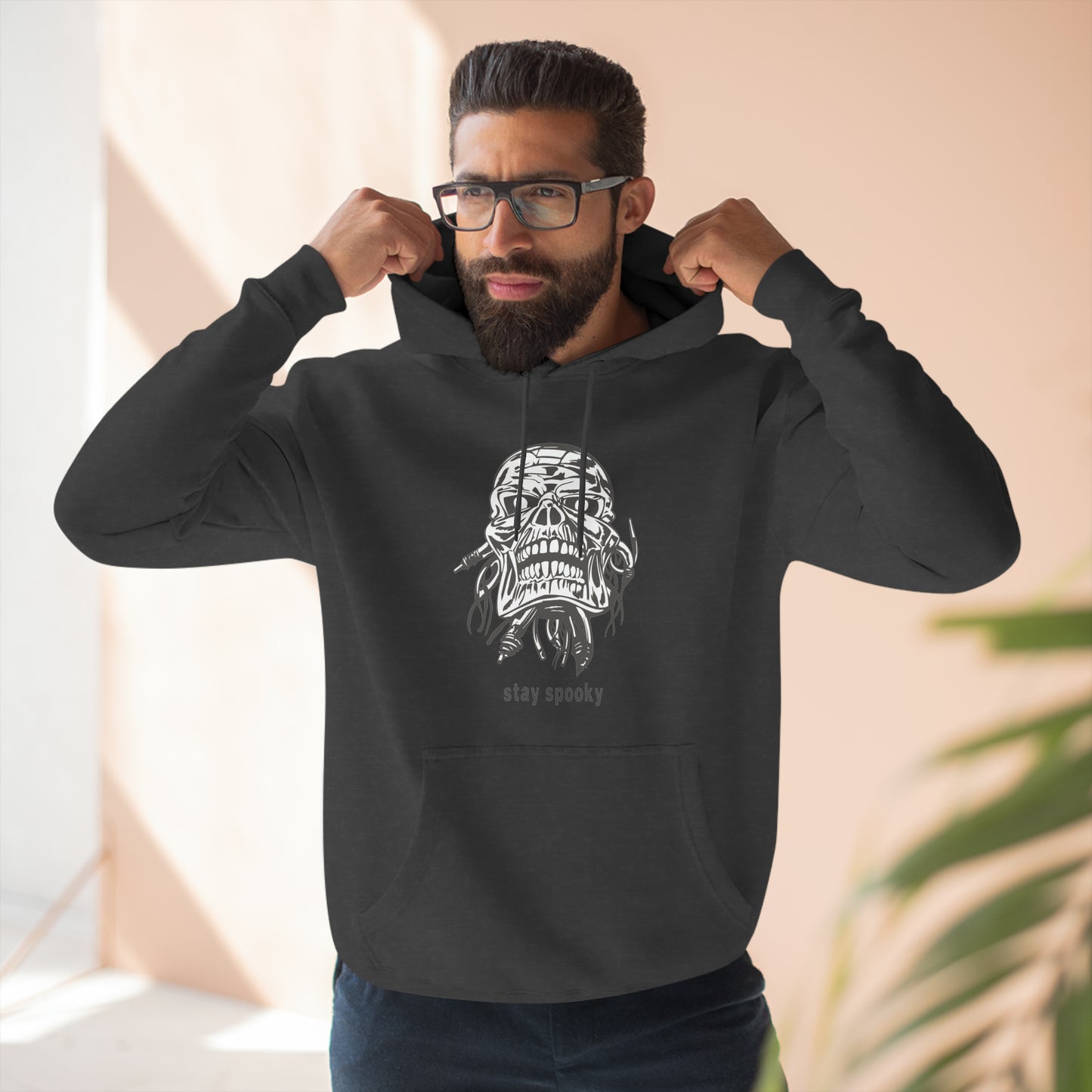 Stay Spookie Skull Unisex Premium Pullover Hoodie