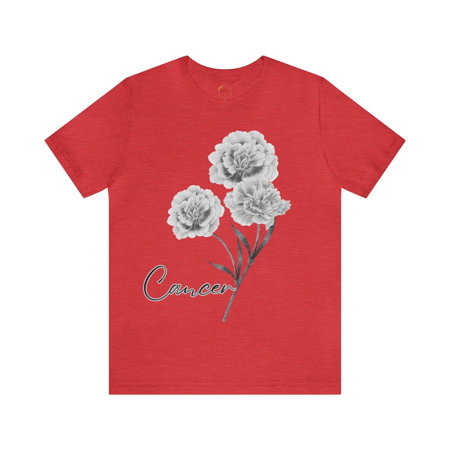 Cancer Carnation Zodiac Unisex Jersey Short Sleeve Tee