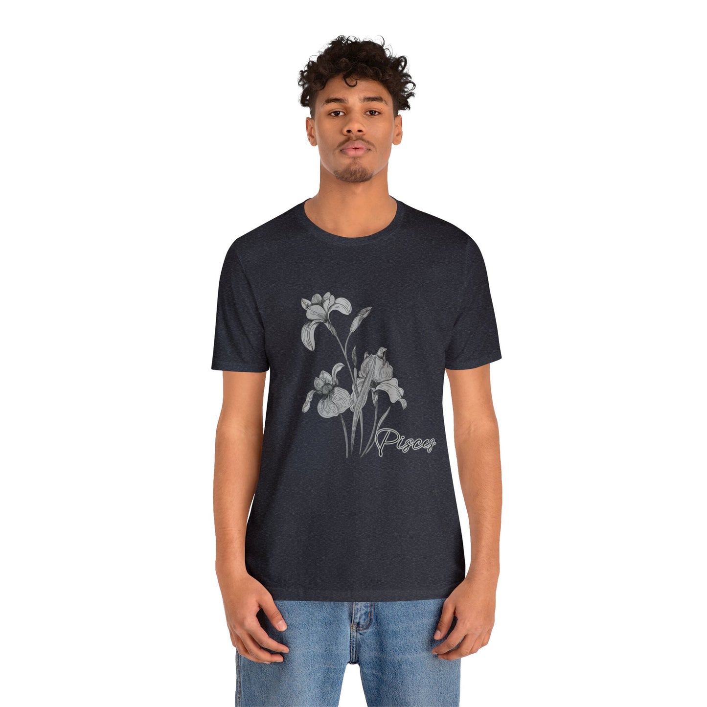 Pisces Iris Zodiac Unisex Jersey Short Sleeve Tee