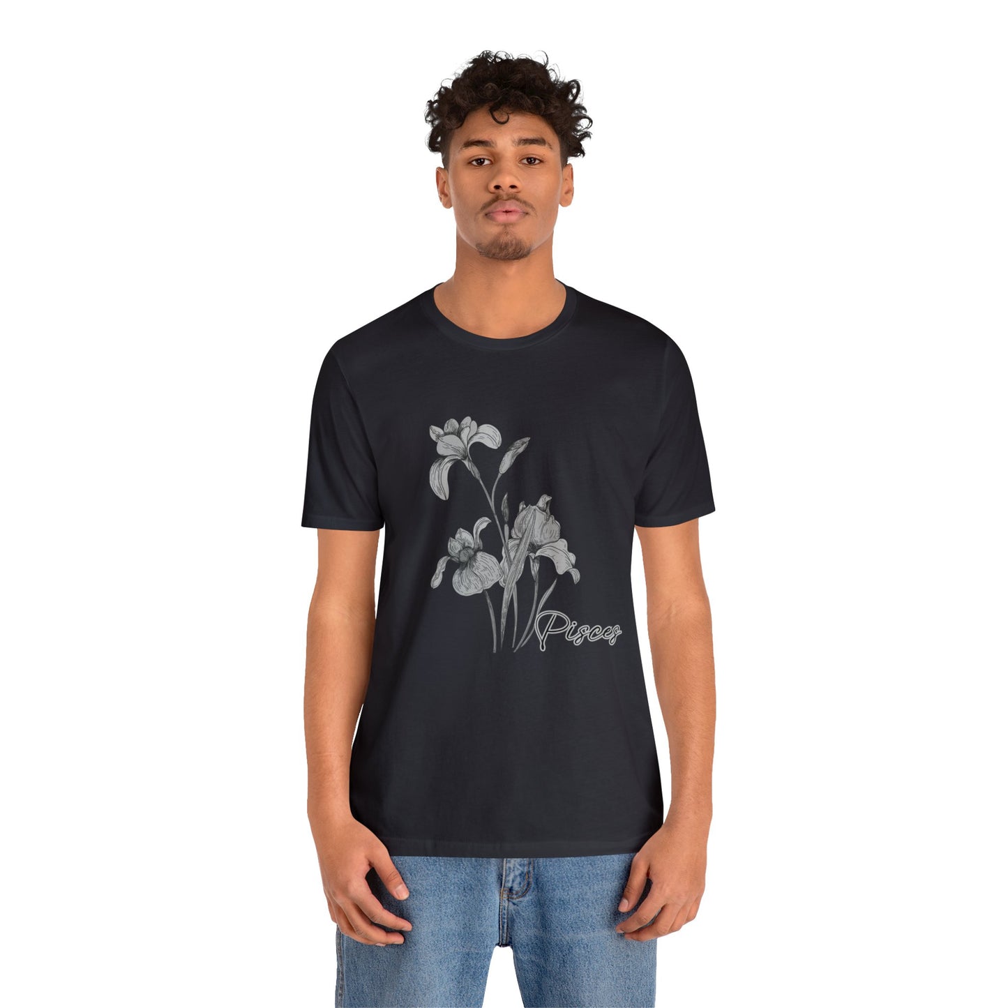 Pisces Iris Zodiac Unisex Jersey Short Sleeve Tee