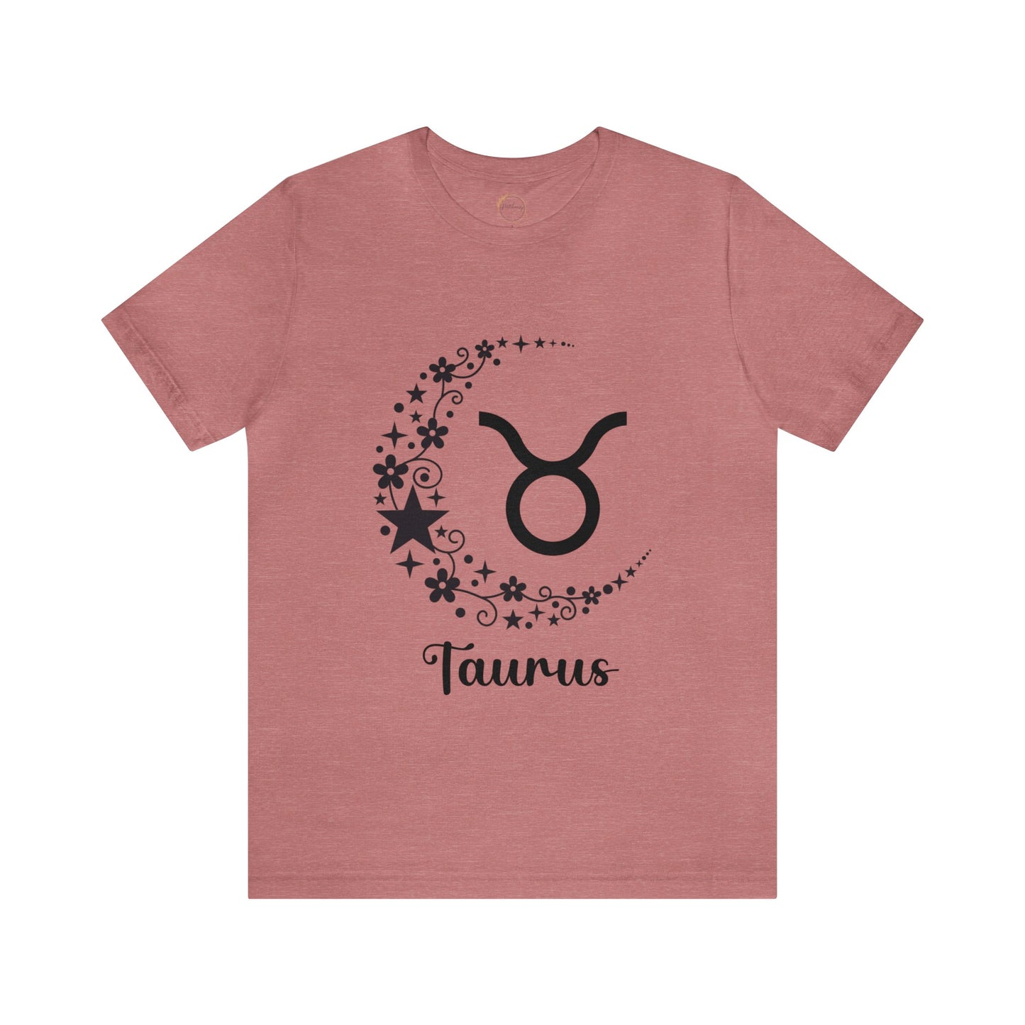 Taurus Floral Moon Zodiac Unisex Jersey Short Sleeve Tee