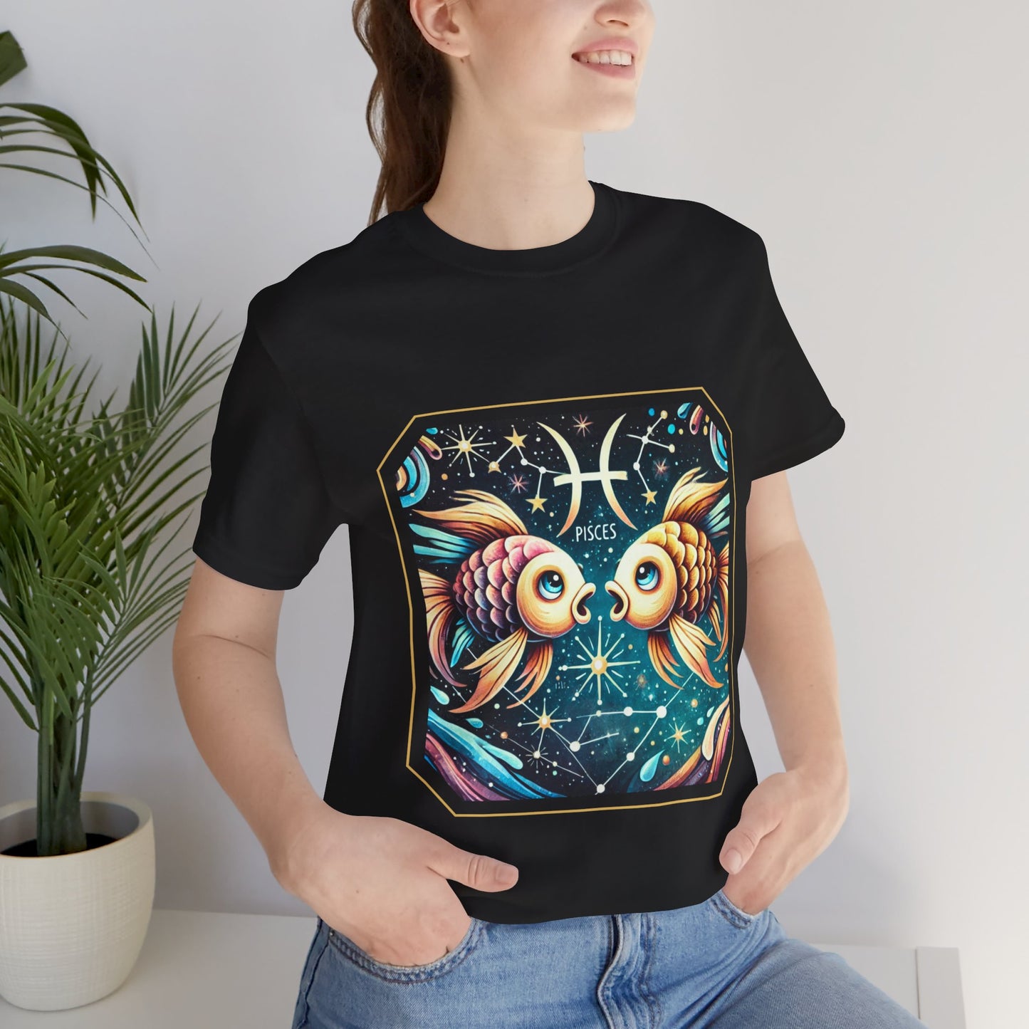 Pisces Framed Zodiac Name T-Shirt