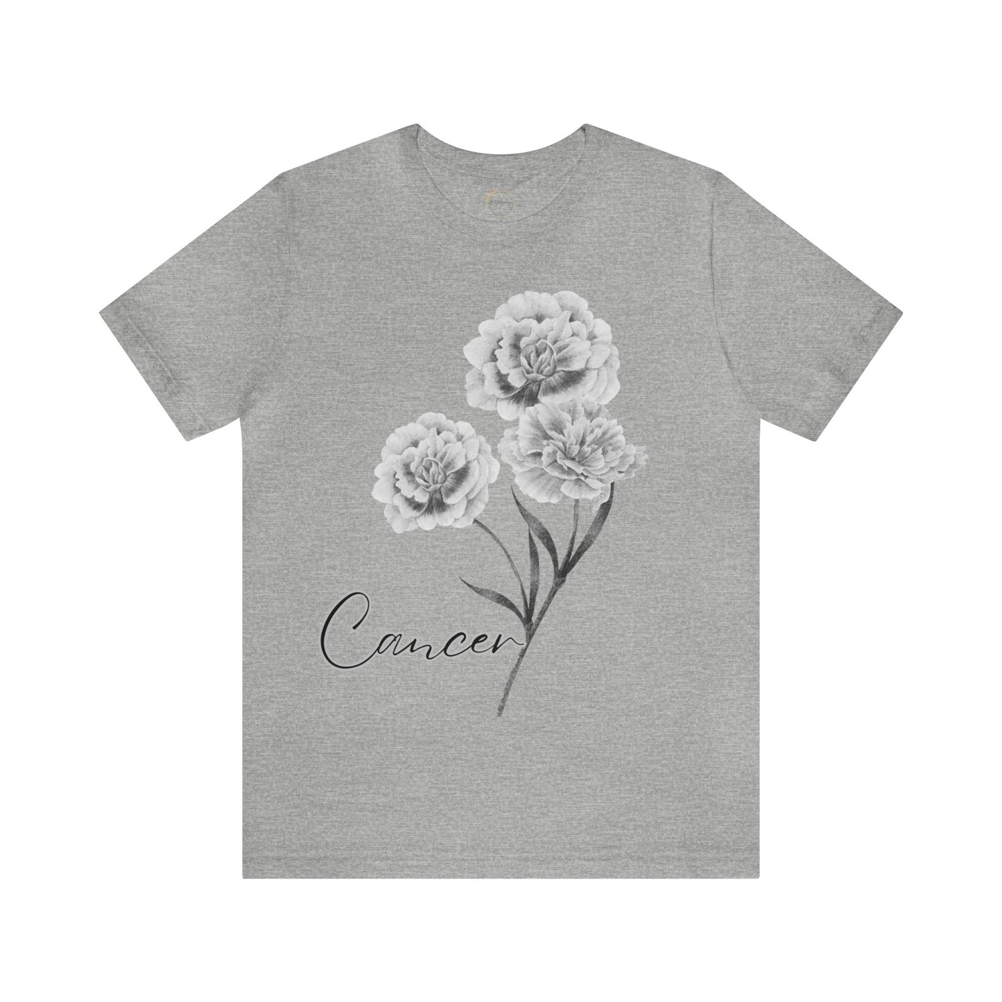 Cancer Carnation Zodiac Unisex Jersey Short Sleeve Tee
