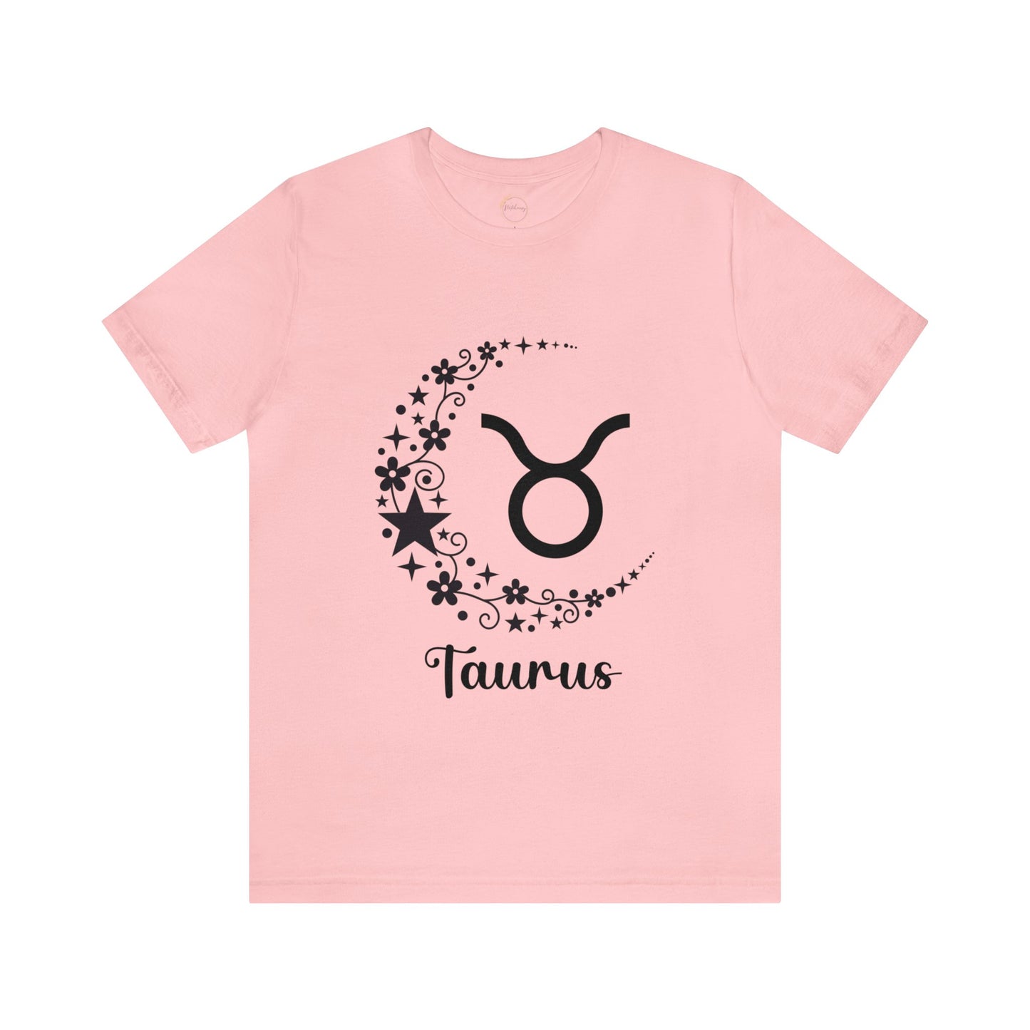 Taurus Floral Moon Zodiac Unisex Jersey Short Sleeve Tee
