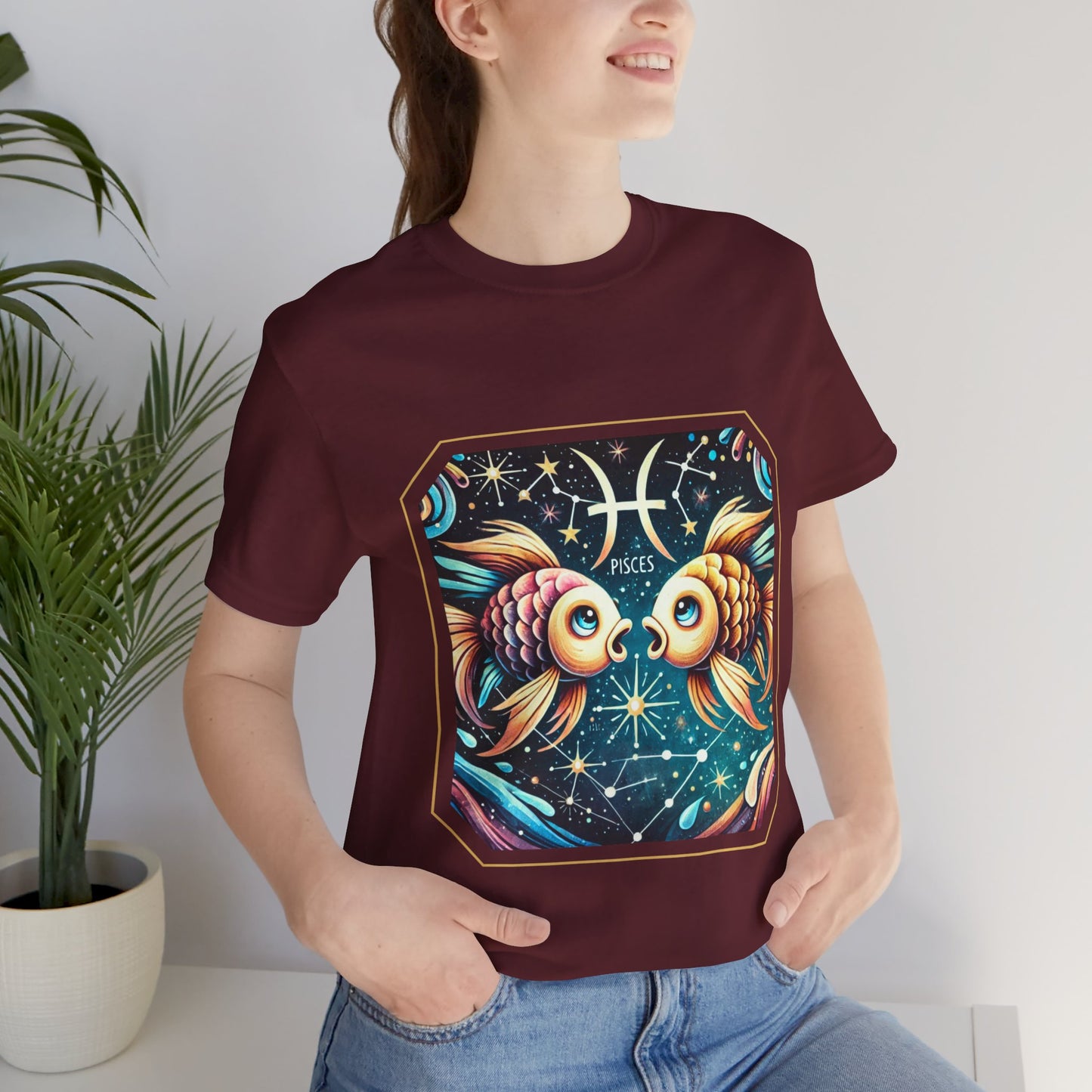 Pisces Framed Zodiac Name T-Shirt