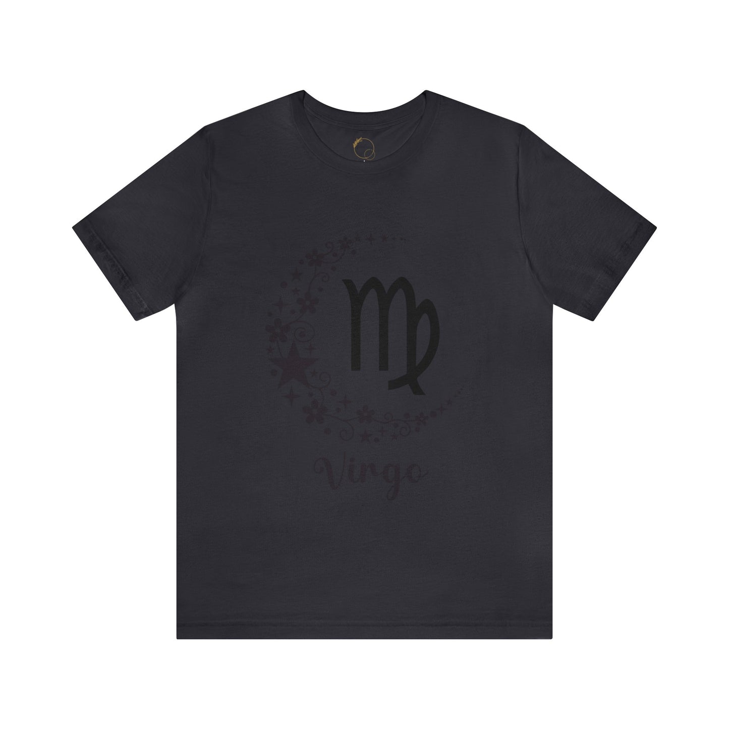 Virgo Floral Moon Zodiac Unisex Jersey Short Sleeve Tee