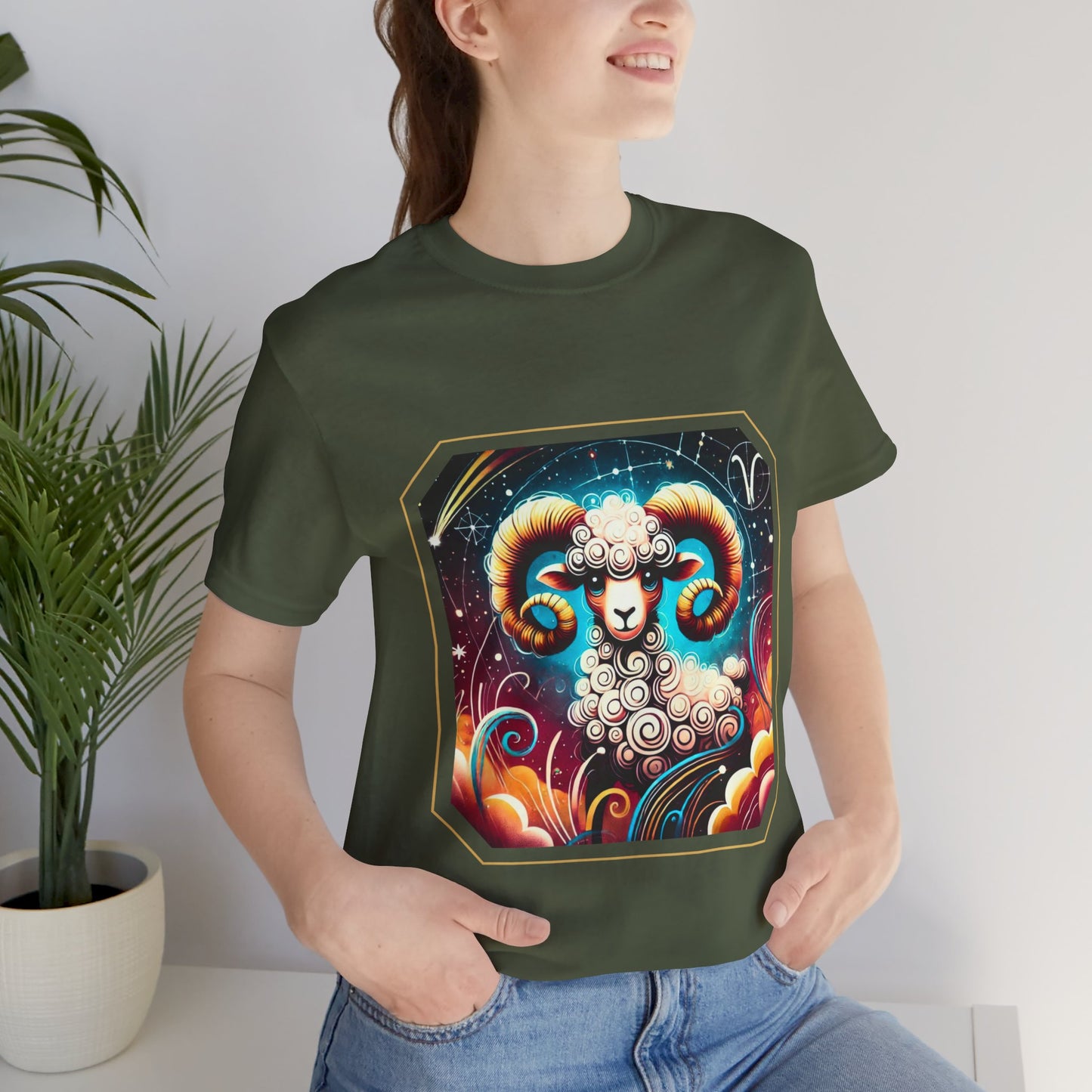 Aries Framed Zodiac Name T-Shirt