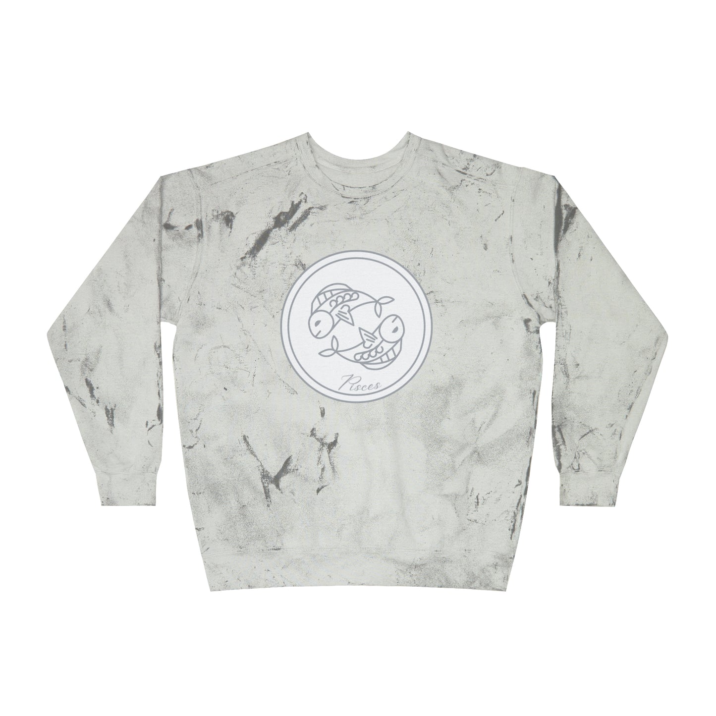Pisces Fish Unisex Color Blast Crewneck Sweatshirt