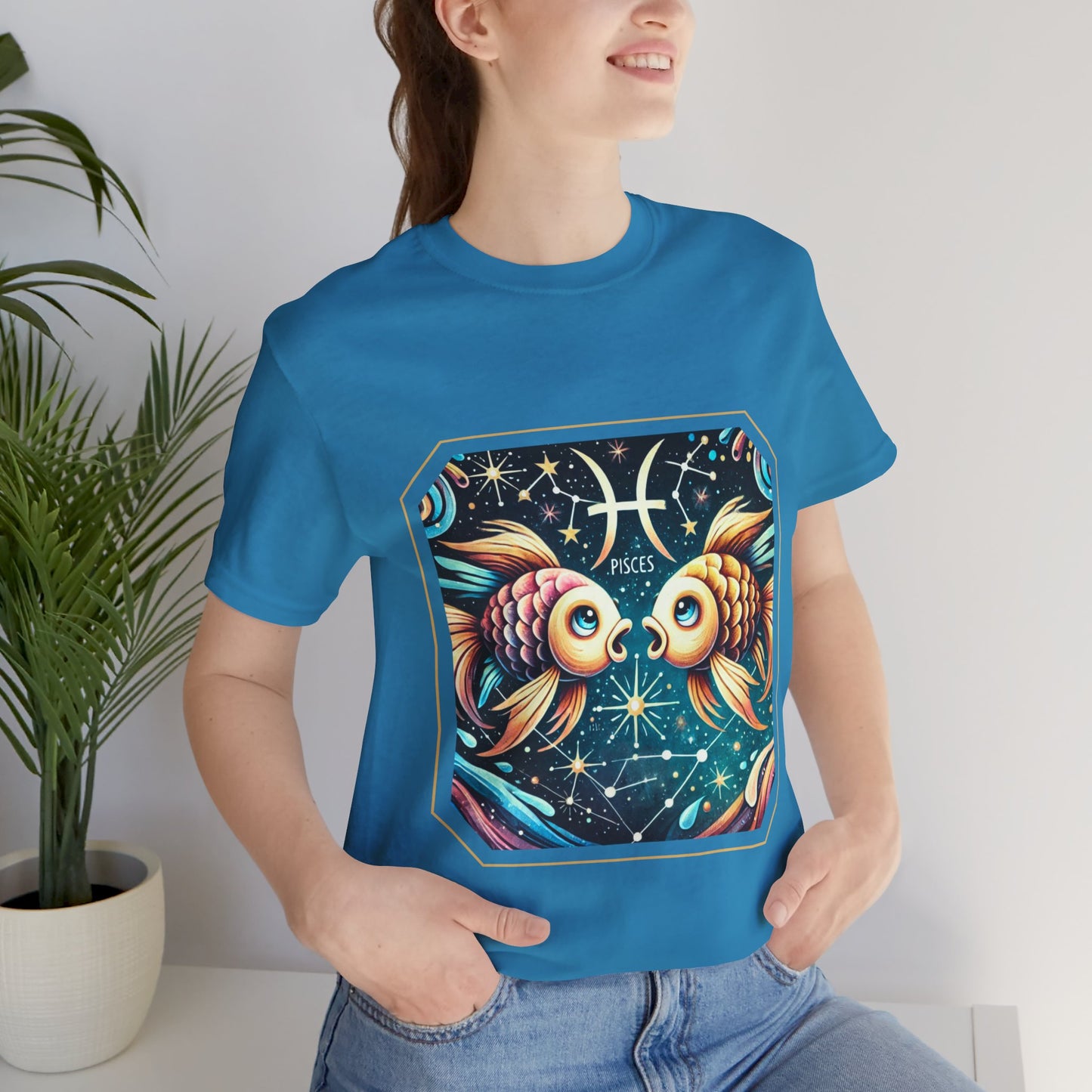 Pisces Framed Zodiac Name T-Shirt