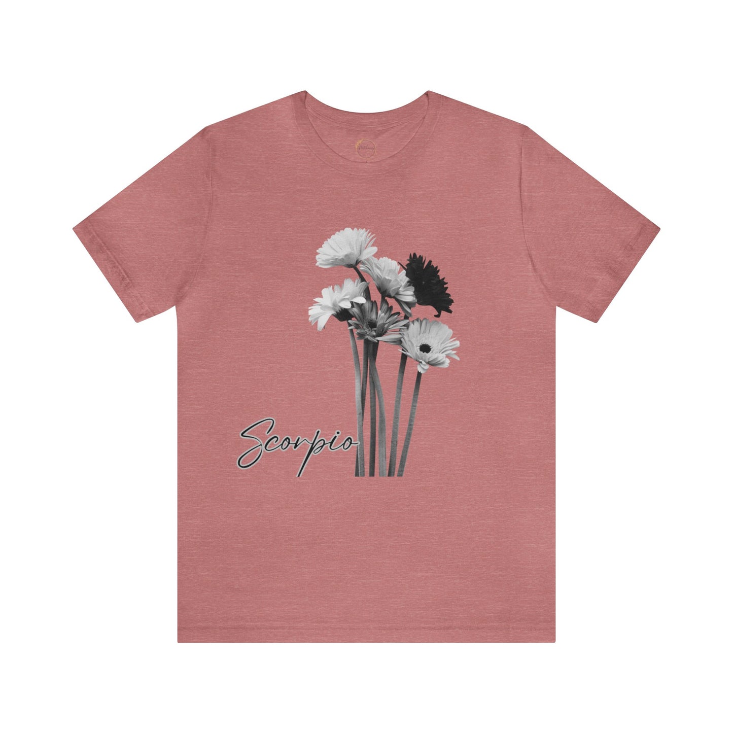 Scorpio Gerberas Zodiac Unisex Jersey Short Sleeve Tee