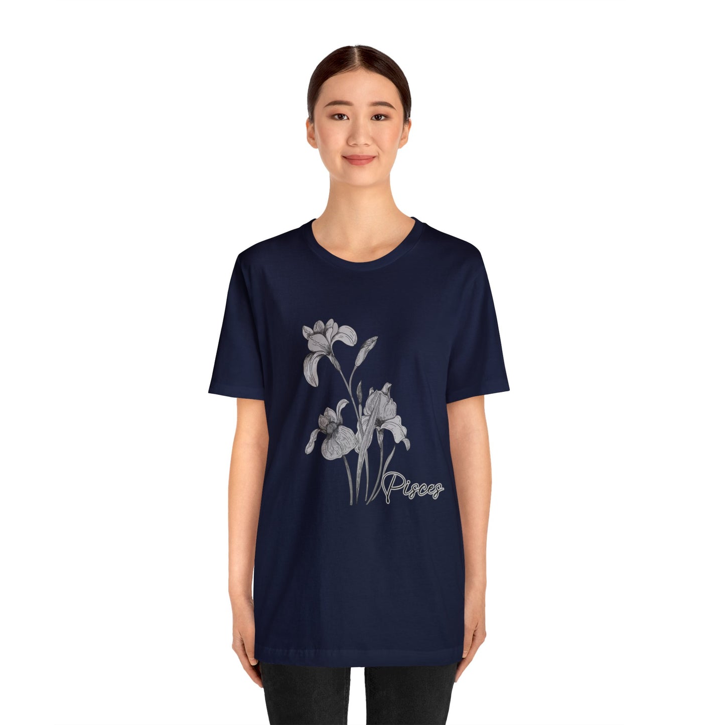 Pisces Iris Zodiac Unisex Jersey Short Sleeve Tee