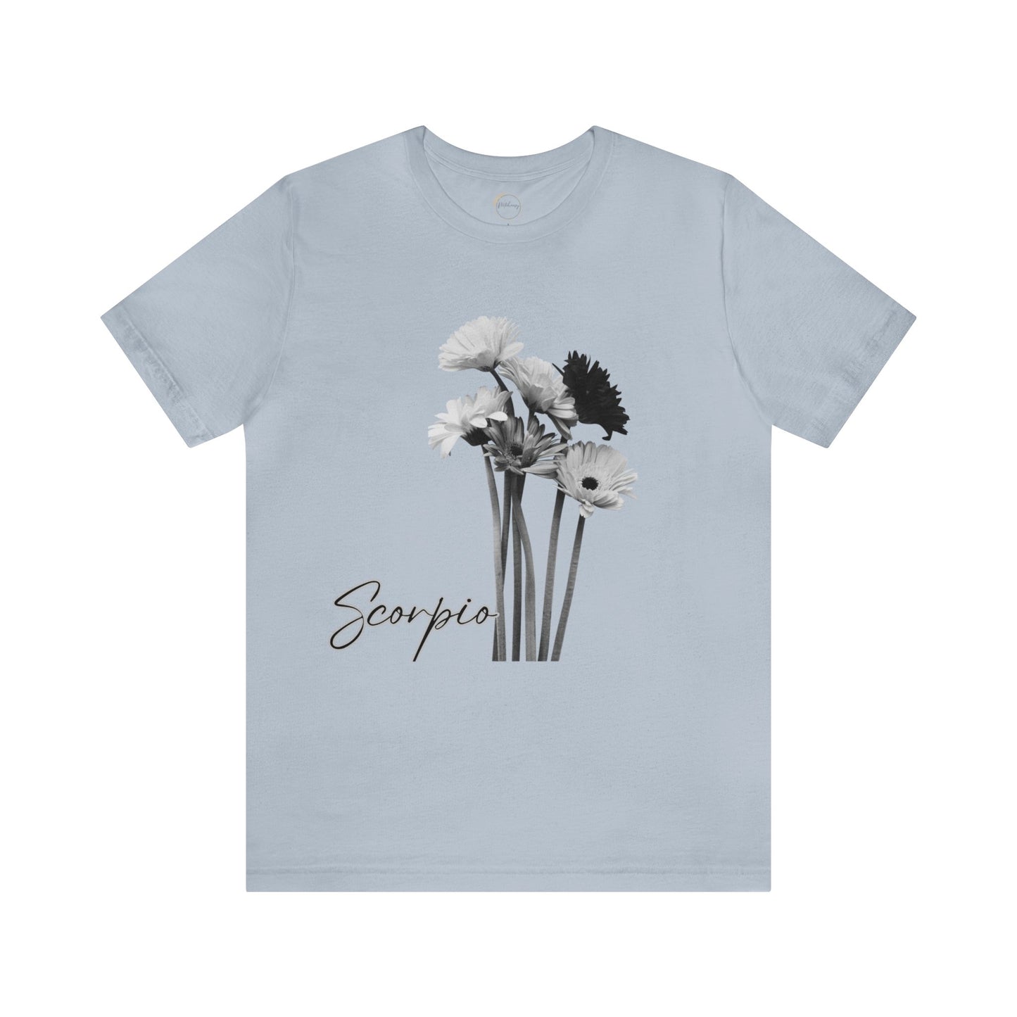Scorpio Gerberas Zodiac Unisex Jersey Short Sleeve Tee
