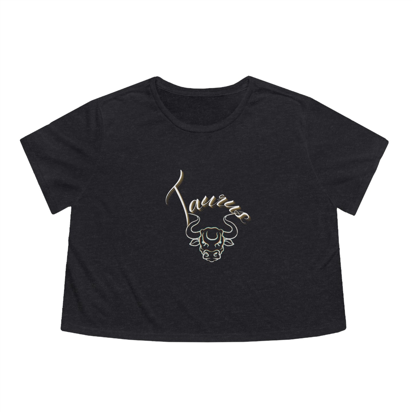 Taurus Zodiac Flowy Cropped Tee