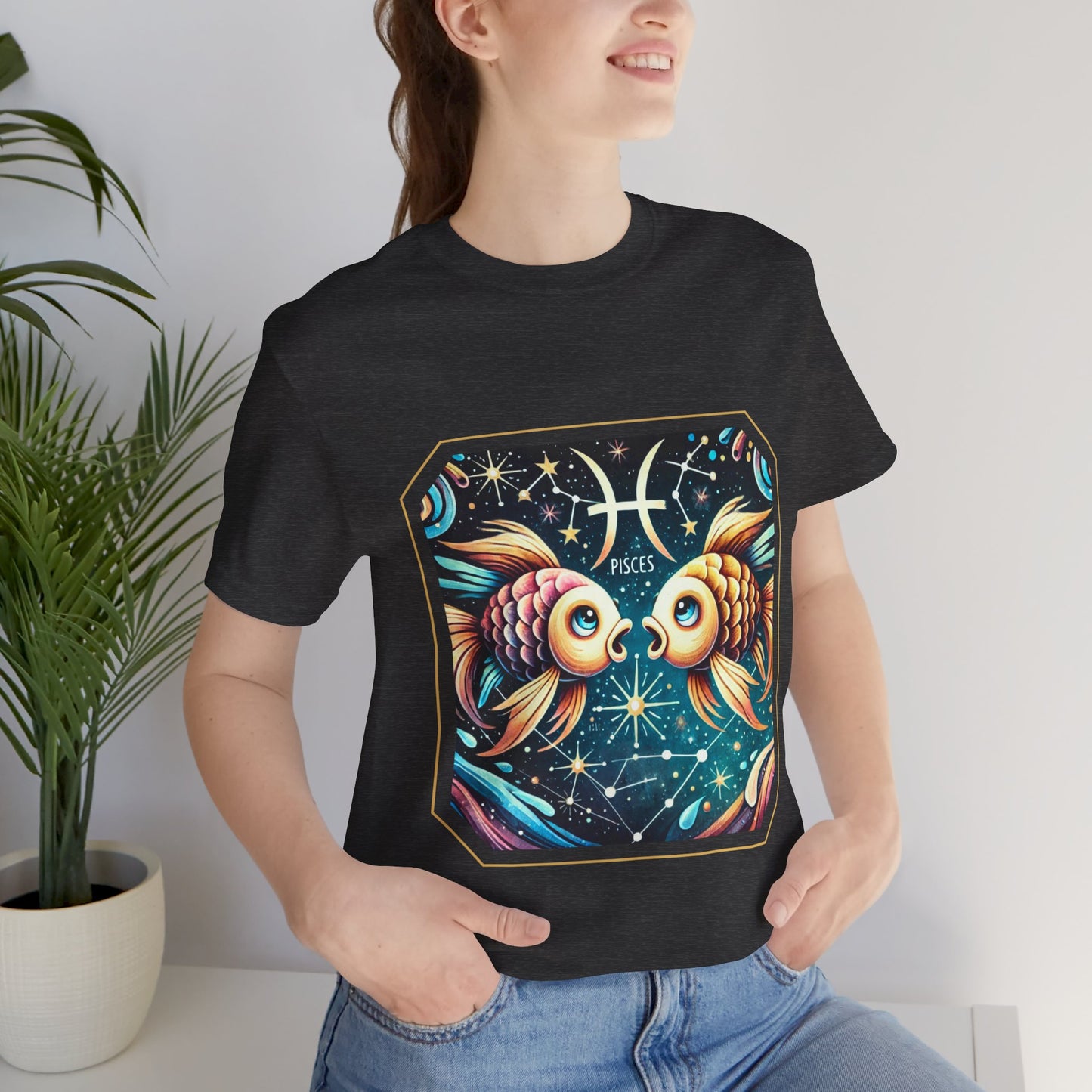 Pisces Framed Zodiac Name T-Shirt