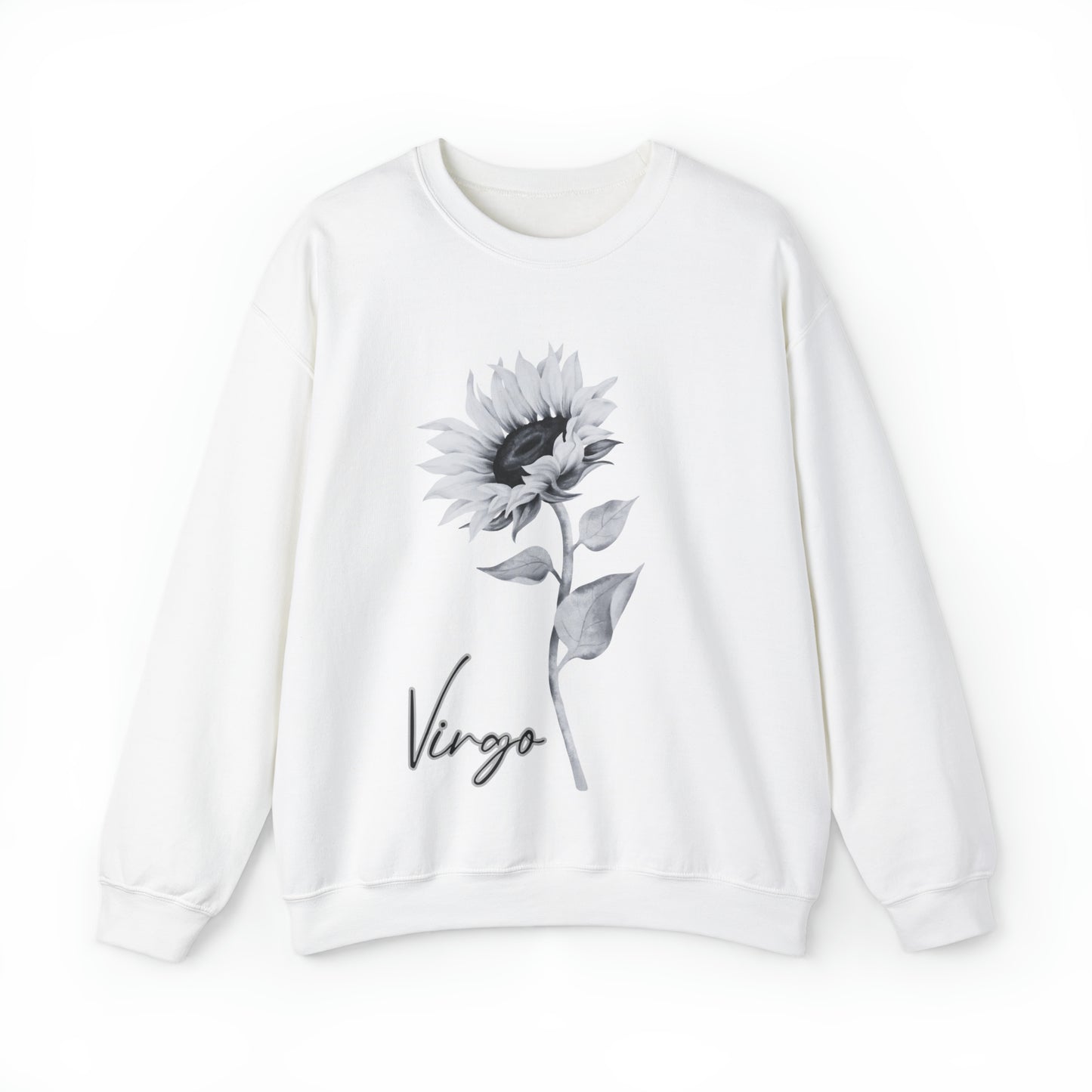 Virgo Sunflower Unisex Heavy Blend Crewneck Sweatshirt