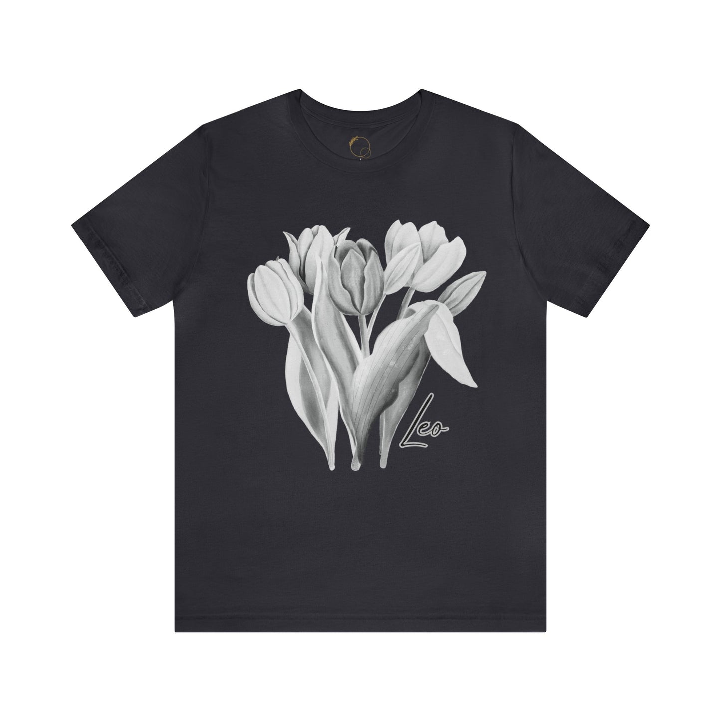 Leo Tulips Zodiac Unisex Jersey Short Sleeve Tee
