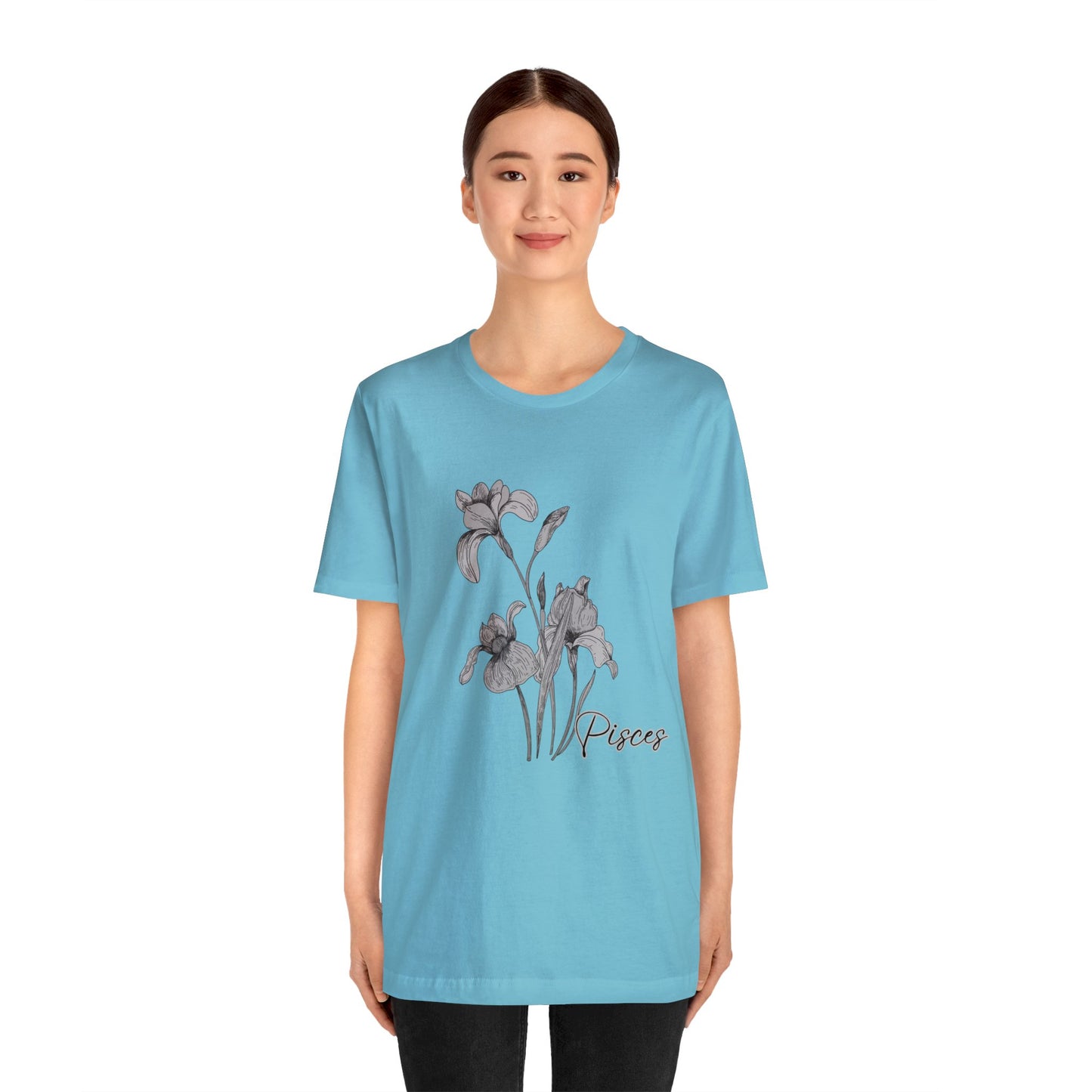 Pisces Iris Zodiac Unisex Jersey Short Sleeve Tee