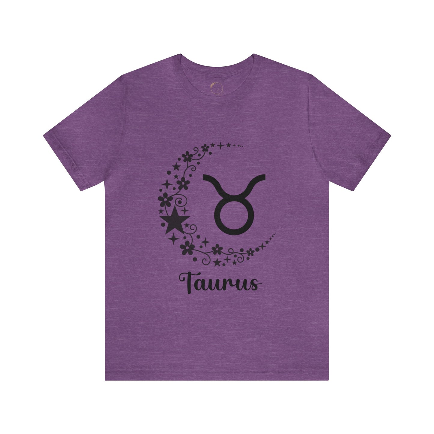 Taurus Floral Moon Zodiac Unisex Jersey Short Sleeve Tee
