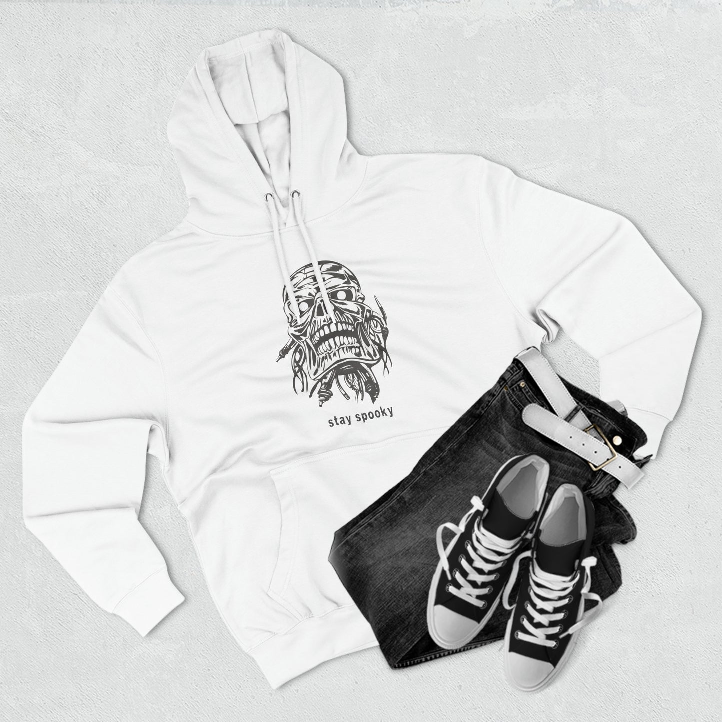 Stay Spookie Skull Unisex Premium Pullover Hoodie