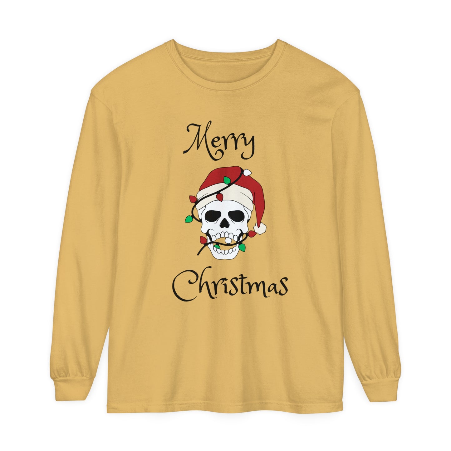 Merry Christmas Skeleton Unisex Long Sleeve T-Shirt