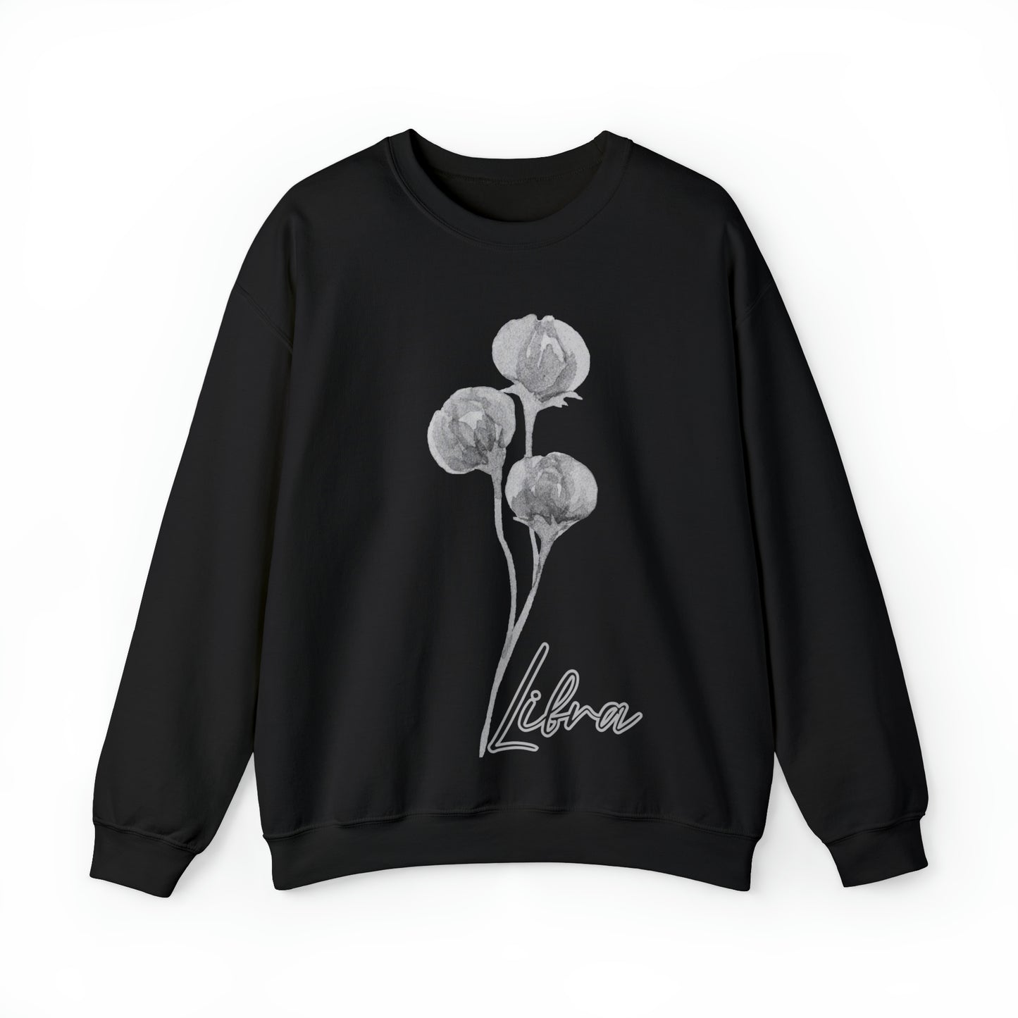 Libra Peonies Unisex Heavy Blend™ Crewneck Sweatshirt