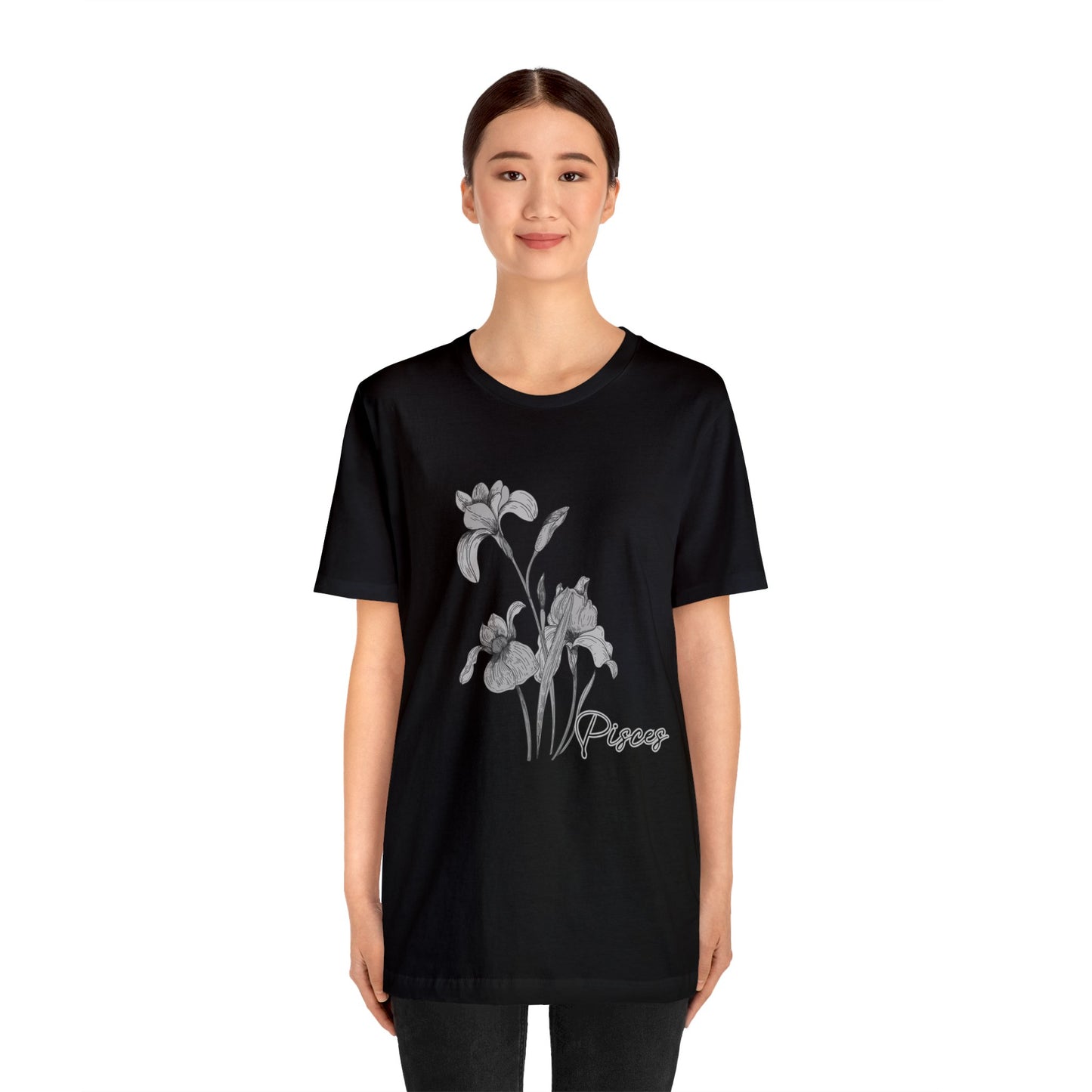 Pisces Iris Zodiac Unisex Jersey Short Sleeve Tee