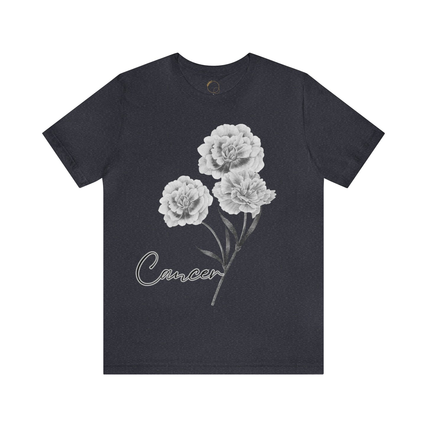 Cancer Carnation Zodiac Unisex Jersey Short Sleeve Tee