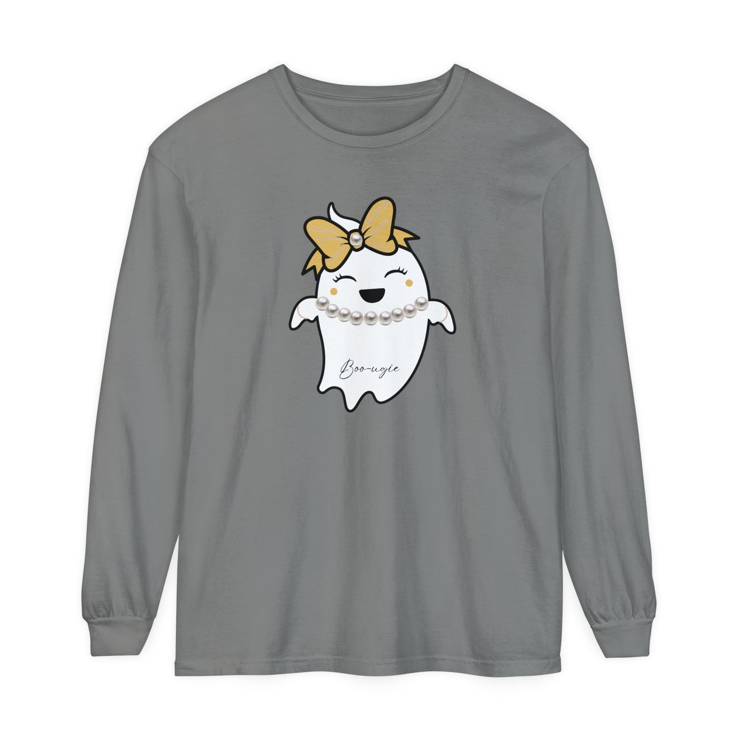Boo-ugie Ghost Unisex Long Sleeve T-Shirt